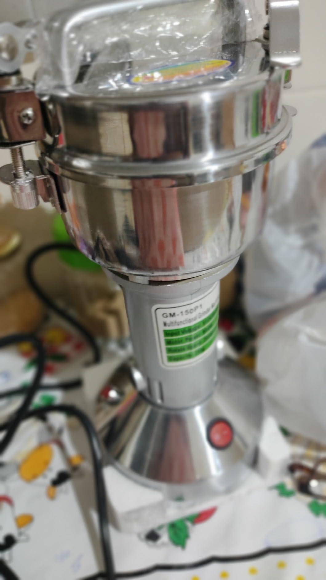 Grain Grinder Mill 250g Electric Stainless Steel Grain Grinder 1480W High-speed Spice Herb Grinder for Corn,Flour,Wheat,Pepper and Coffee Bean customer photo 2