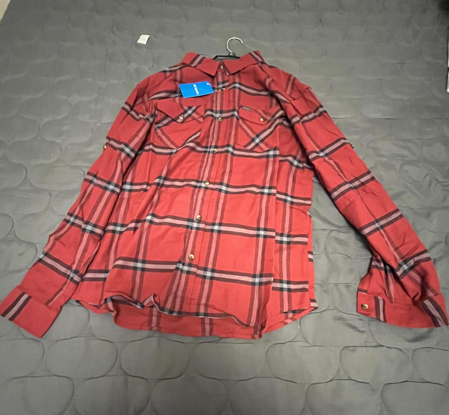 Columbia Men's Bearmouth Springs Roll Up Long Sleeve Flannel Shirt customer photo 2