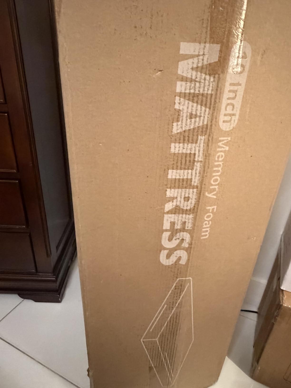 EGOHOME Full Size Memory Foam Mattress 8 Inch, Green Tea, Medium Firm customer photo 1