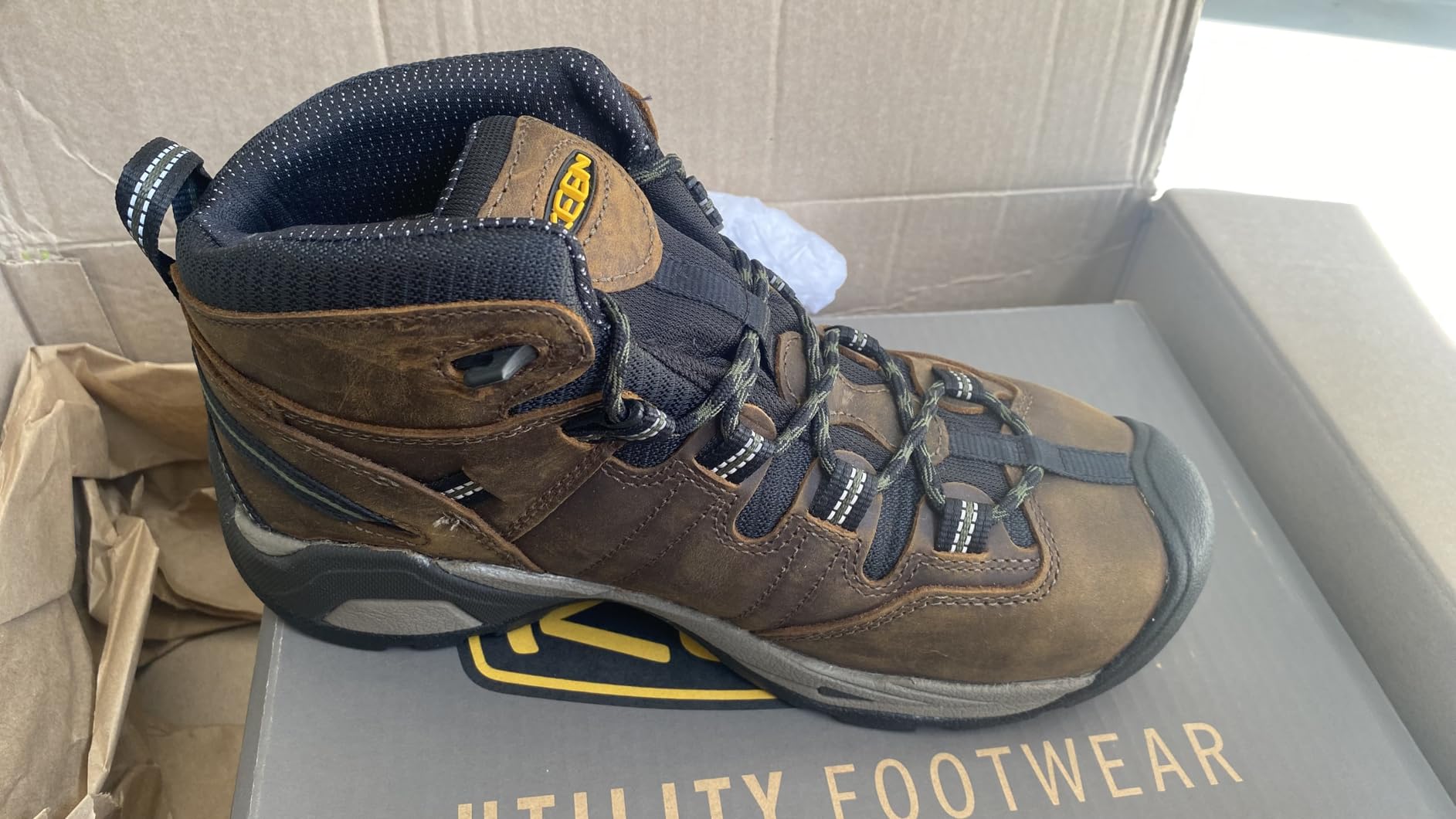 KEEN Utility Men's Detroit XT Mid Height Steel Toe Waterproof Work Boots customer photo 1
