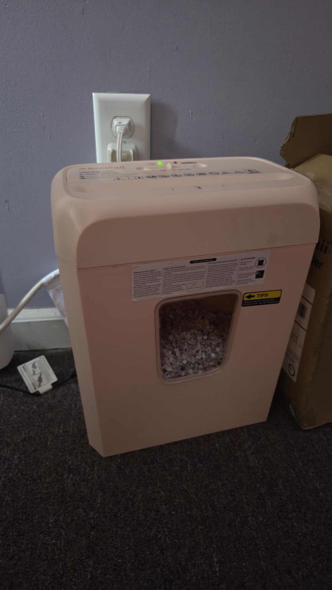 Bonsaii 6-Sheet Cross Cut Paper Shredder for Home, 3.4 Gal Bin customer photo 1
