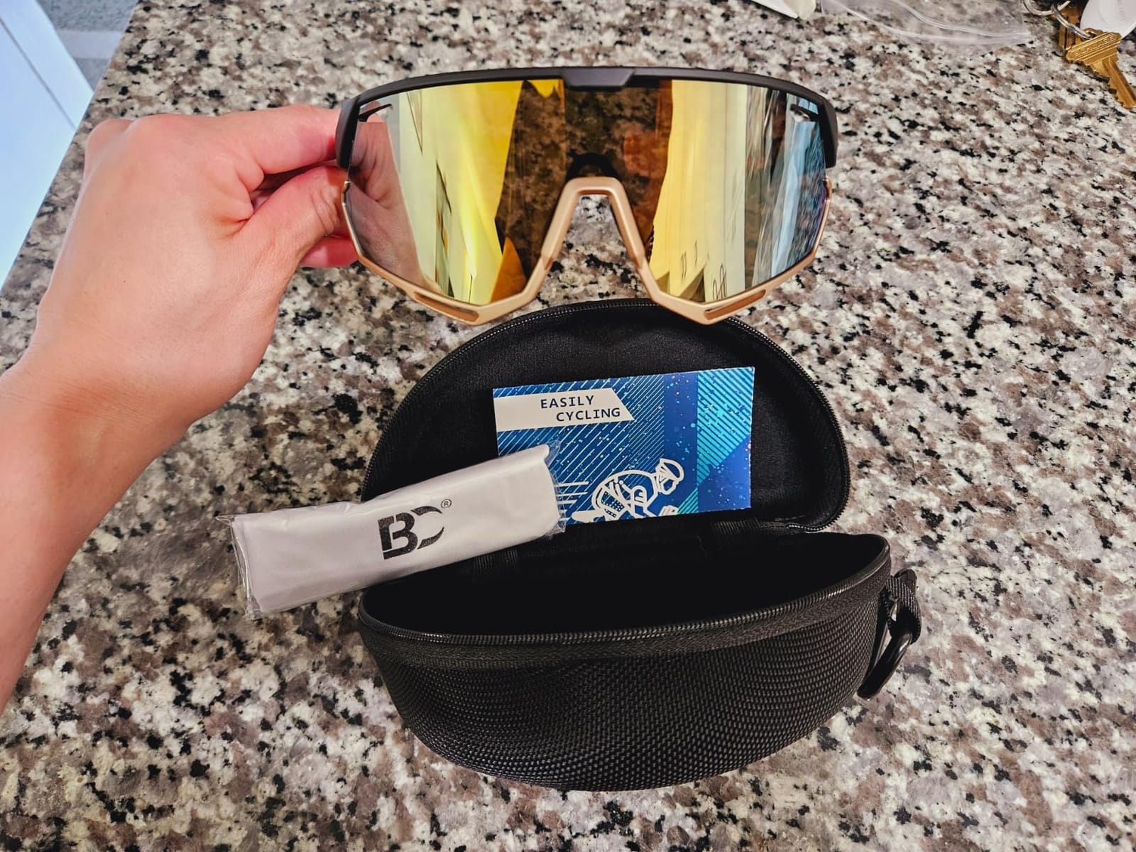 BIRCEN Photochromic Cycling Glasses for Men Women: UV400 Baseball Sunglasses, Sports Sunglasses for Running MTB Golf customer photo 1