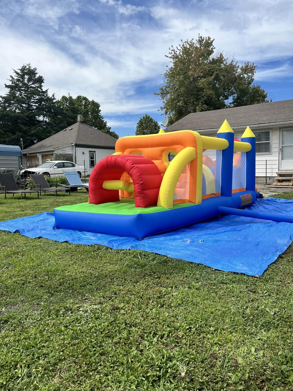 HuaKastro 20.5FT(L) Extended Inflatable Obstacle Course Bounce House for Kids Party Easter Event, with Various Obstacles: Tunnel, Crossing Wall, Jungle, Jumping Area, Climbing Wall and Slide customer photo 1