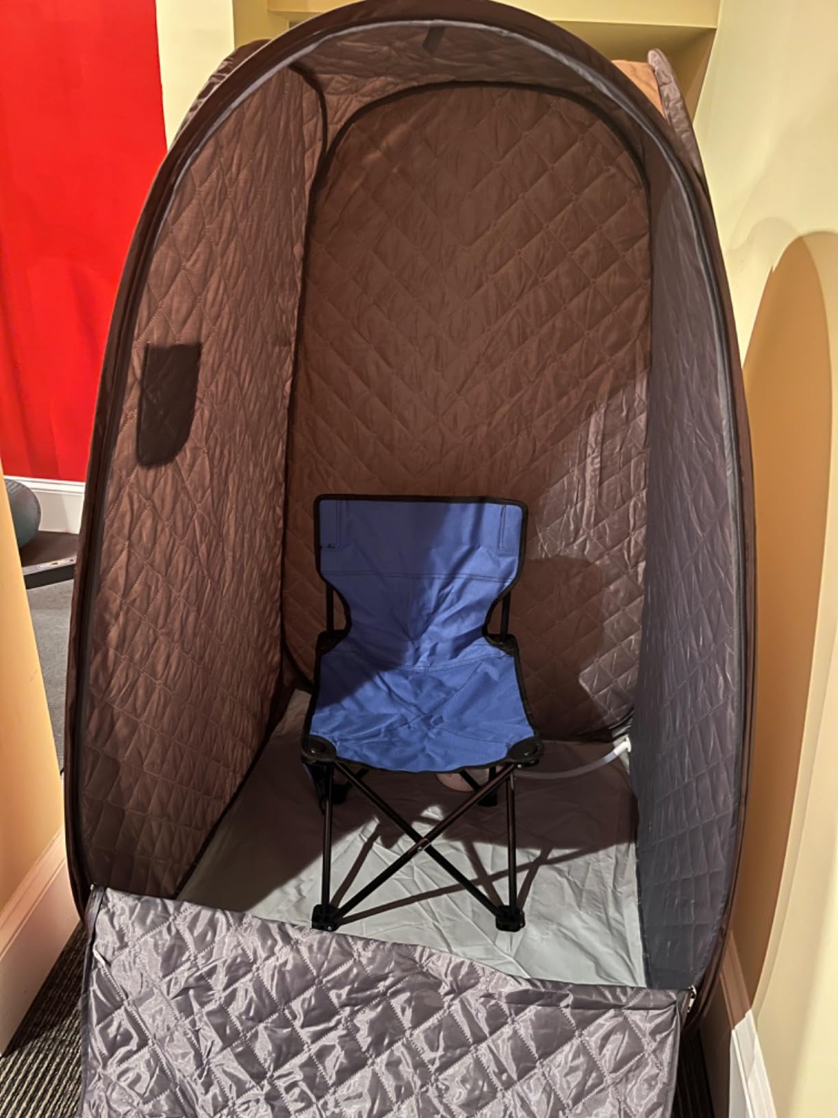 Upgraded 2 Person Portable Sauna, Portable Steam Sauna for Home, Personal Sauna Box Full Body with 1000W 2.6L Steam Generator, 99 Minute Timer, 2 Folding Chairs, Remote Control Included customer photo 2