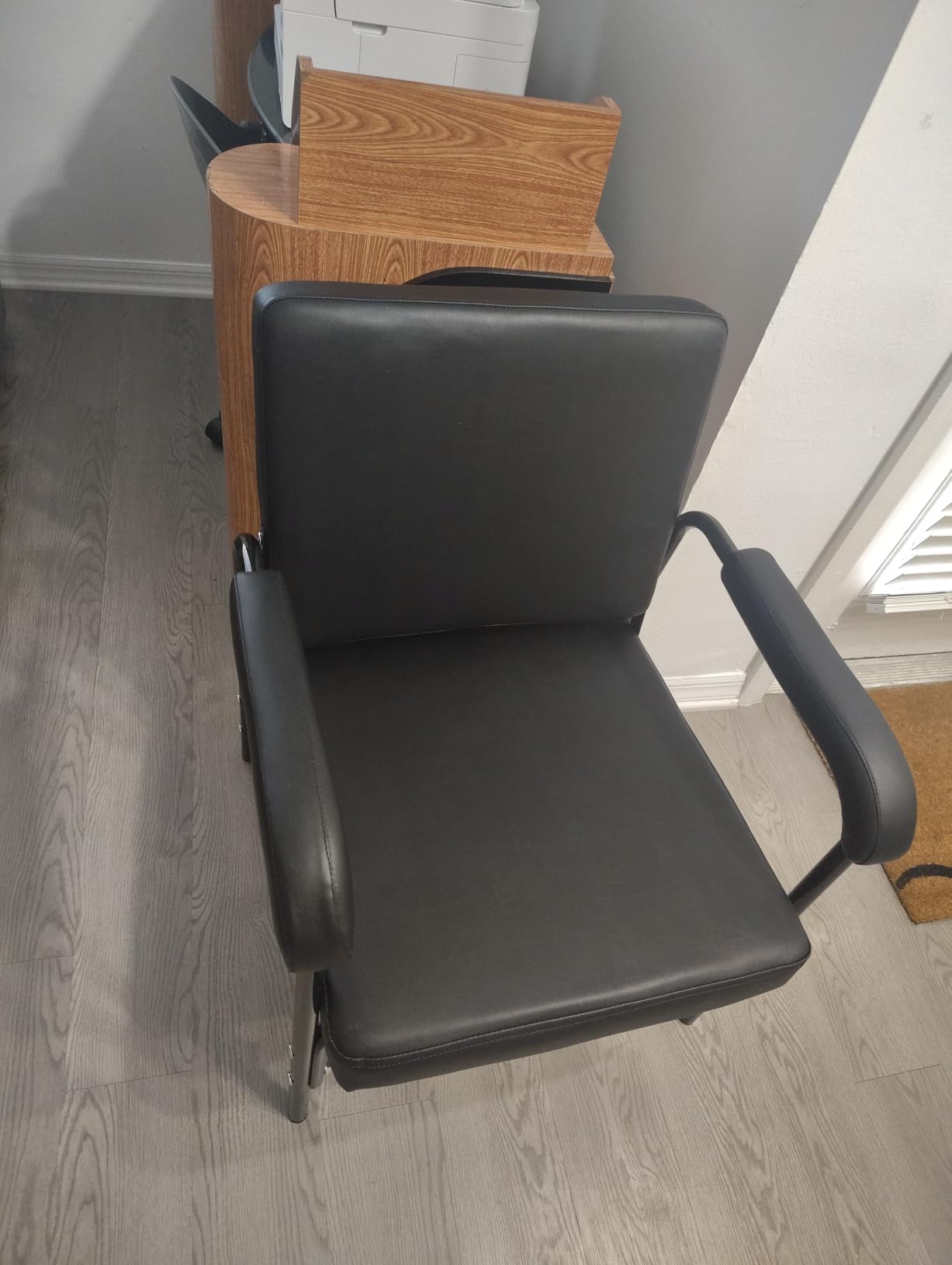 Shampoo Chair Adjustable Recline Shampoo Chairs for Salon Black customer photo 2