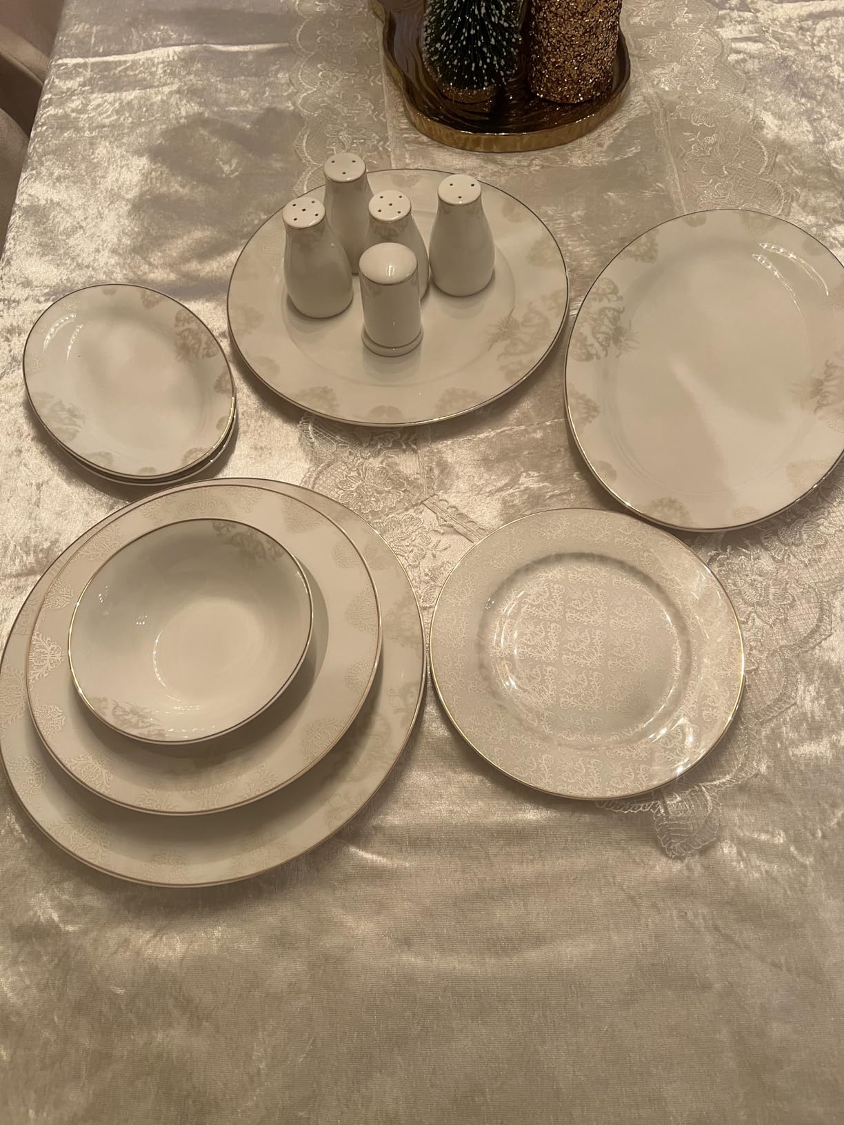 Karaca Mercure 59 Piece Stoneware Plates and Bowls Set, Reactive Glaze Black Dinner Set, Complete Kitchen Tableware Collection, Ideal Dinnerware for 12 People Dining Experience, Dishwasher Safe customer photo 1