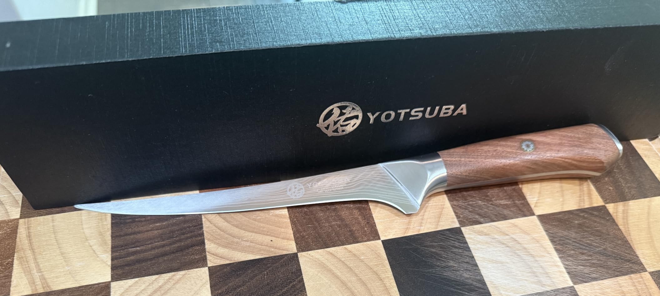 YOTSUBA Japanese Carving Knife and Fork Set with Ergonomic Rosewood Handle customer photo 2