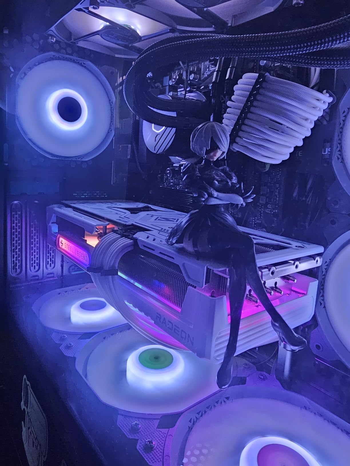 ASRock Radeon RX 9070 XT Steel Legend 16GB Graphics Card, AMD RDNA 4 Architecture, 2970 MHz, GDDR6, PCIe 5.0, Triple Fans, Polychrome SYNC, Reinforced Metal Frame, DisplayPort 2.1a, HDMI 2.1b customer photo 1