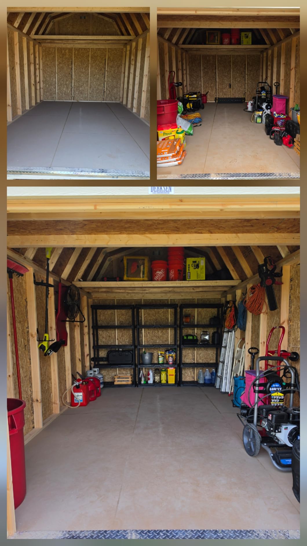 CENTREX 4-Tier Heavy Duty Plastic Storage Shelves for Garage, Black customer photo 2