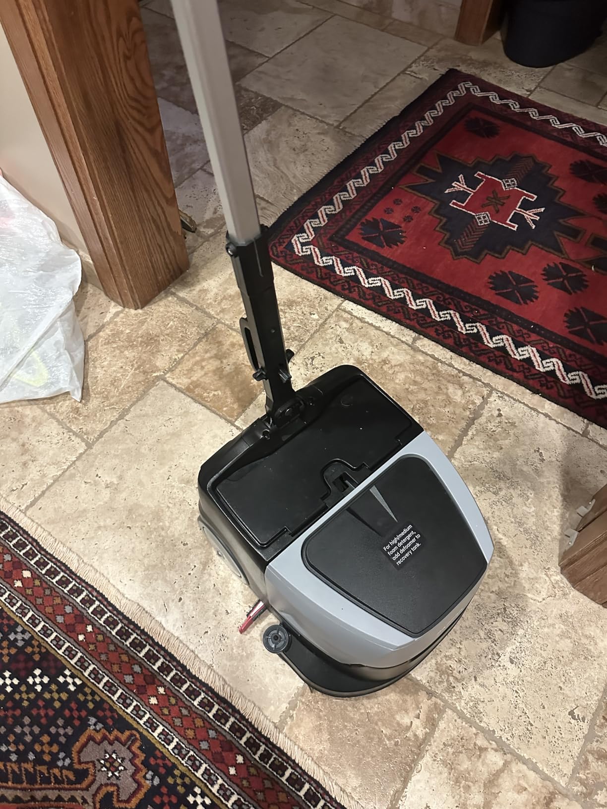 Battery Powered Walk Behind Mini Automatic Floor Scrubber Machine – Compact & Portable, 15” Cleaning Width, 90-Minute Runtime, 170 RPM – Ideal for Small Commercial Spaces, Offices, Retail & More customer photo 2