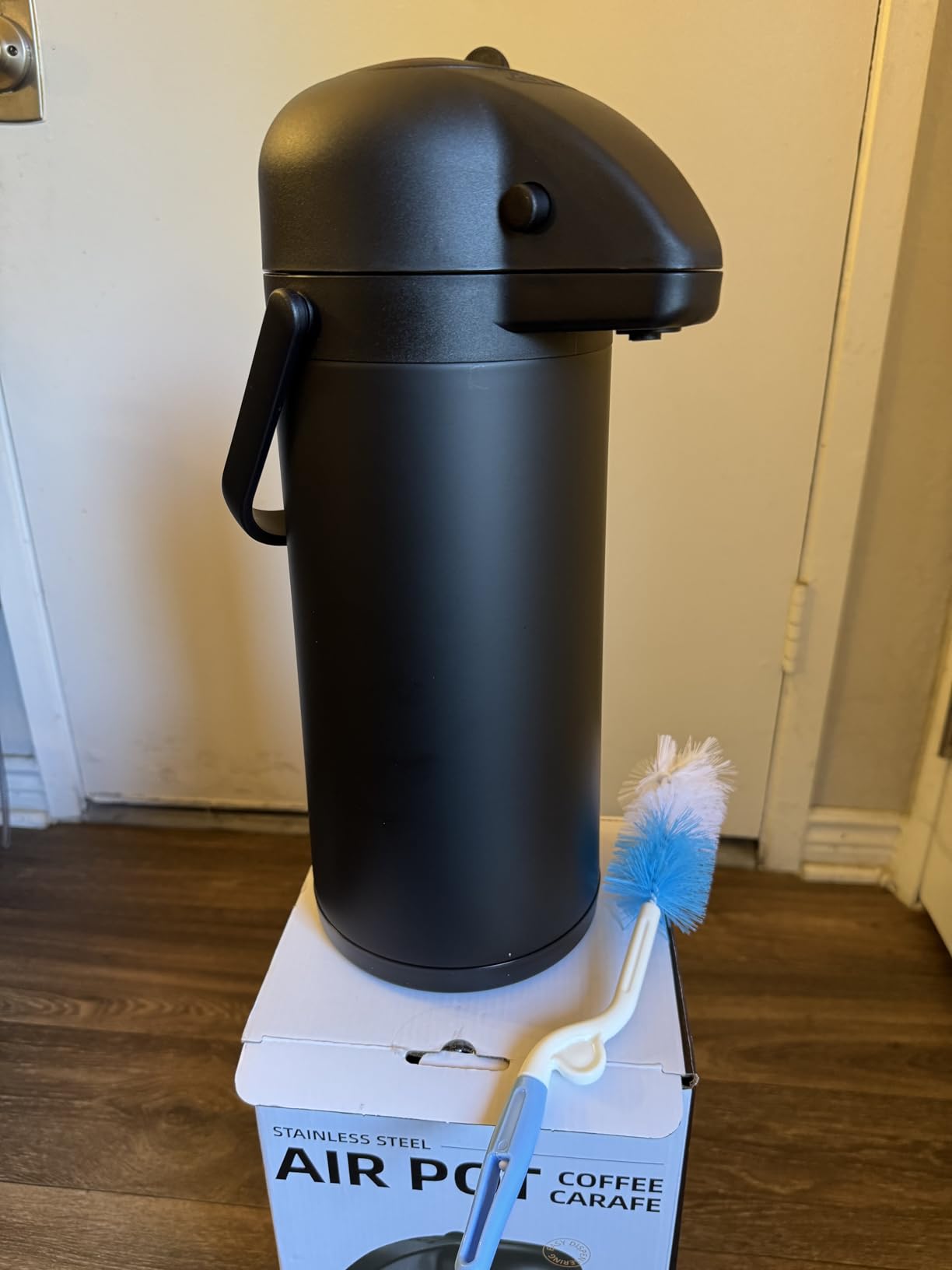 Coffee Carafe for Keeping Hot, 102OZ / 3L Airpot Coffee Dispenser with Pump customer photo 1