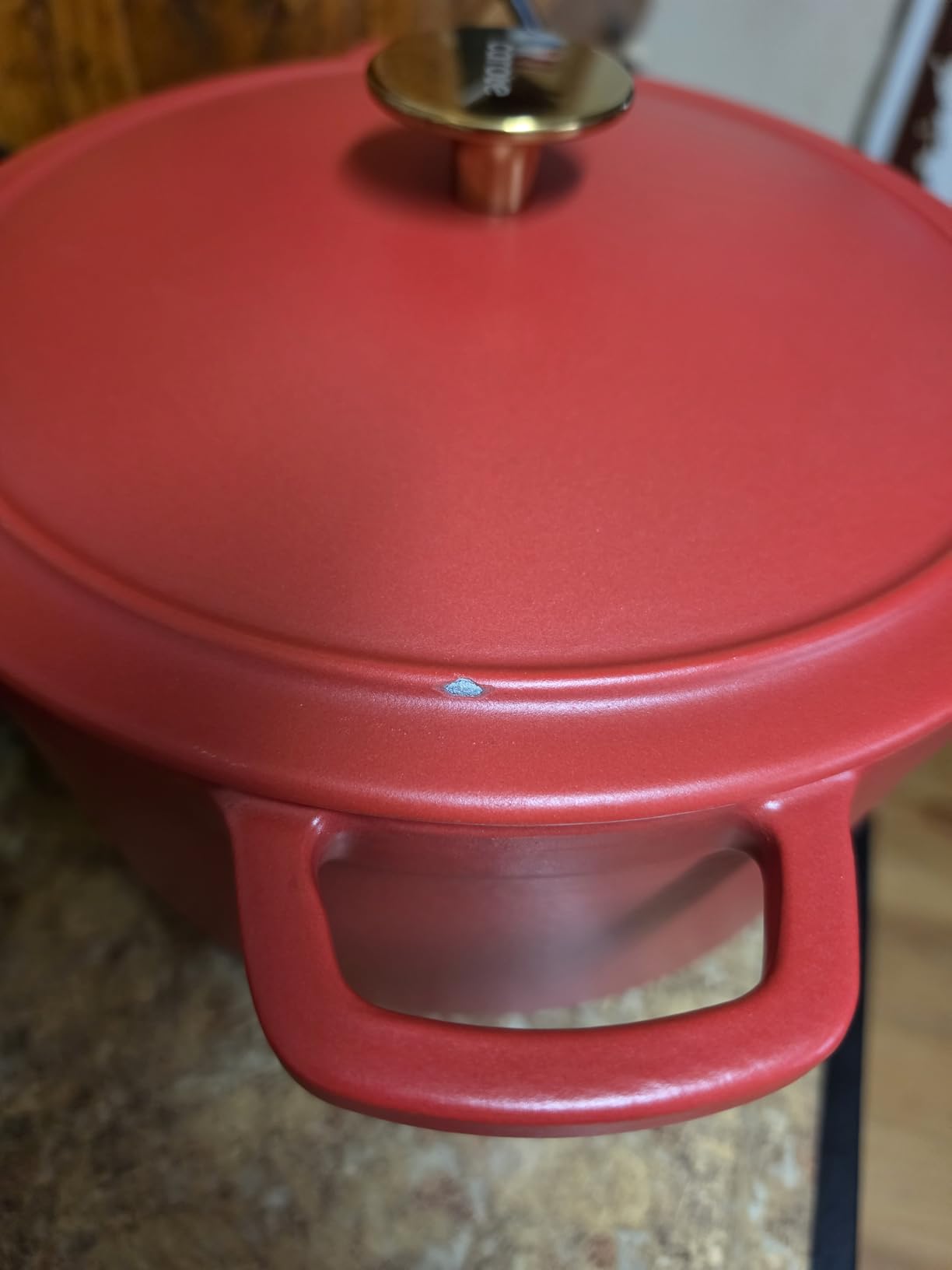 CAROTE 5QT Cream White Enameled Cast Iron Dutch Oven Pot with Lid customer photo 1