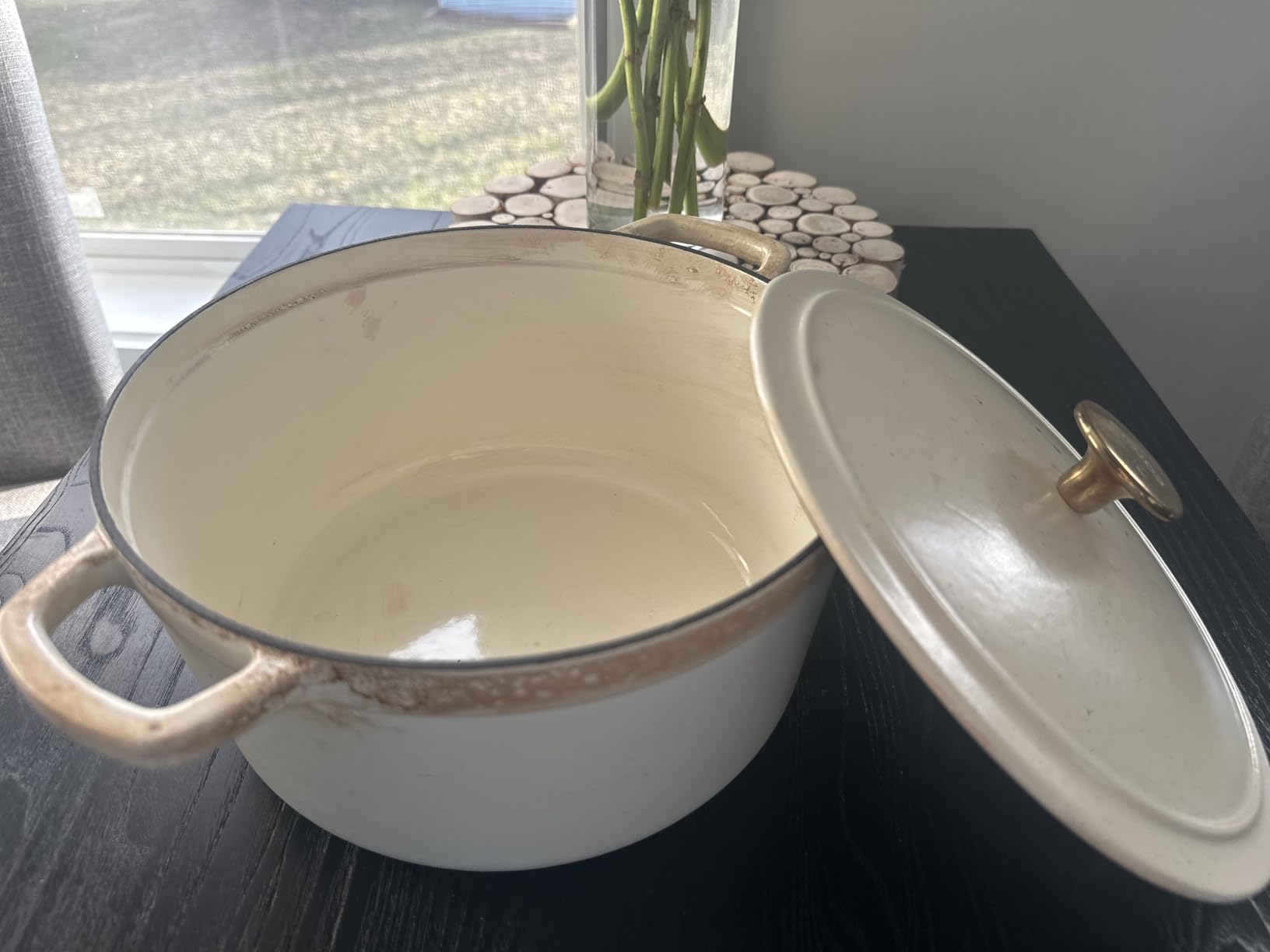 CAROTE 5QT Cream White Enameled Cast Iron Dutch Oven Pot with Lid customer photo 2