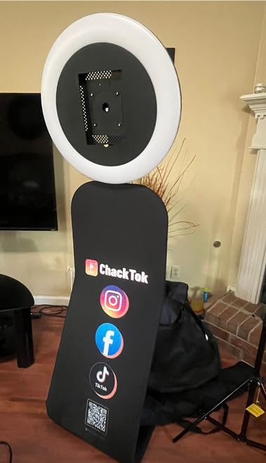 Portable Photo Booth Machine for iPad 12.9in 11in 10.9in 10.2in with Software APP Control Lights/Photo/Sharing, Removable for Cloth Pouch, Silkscreen,Honeycomb Case customer photo 2