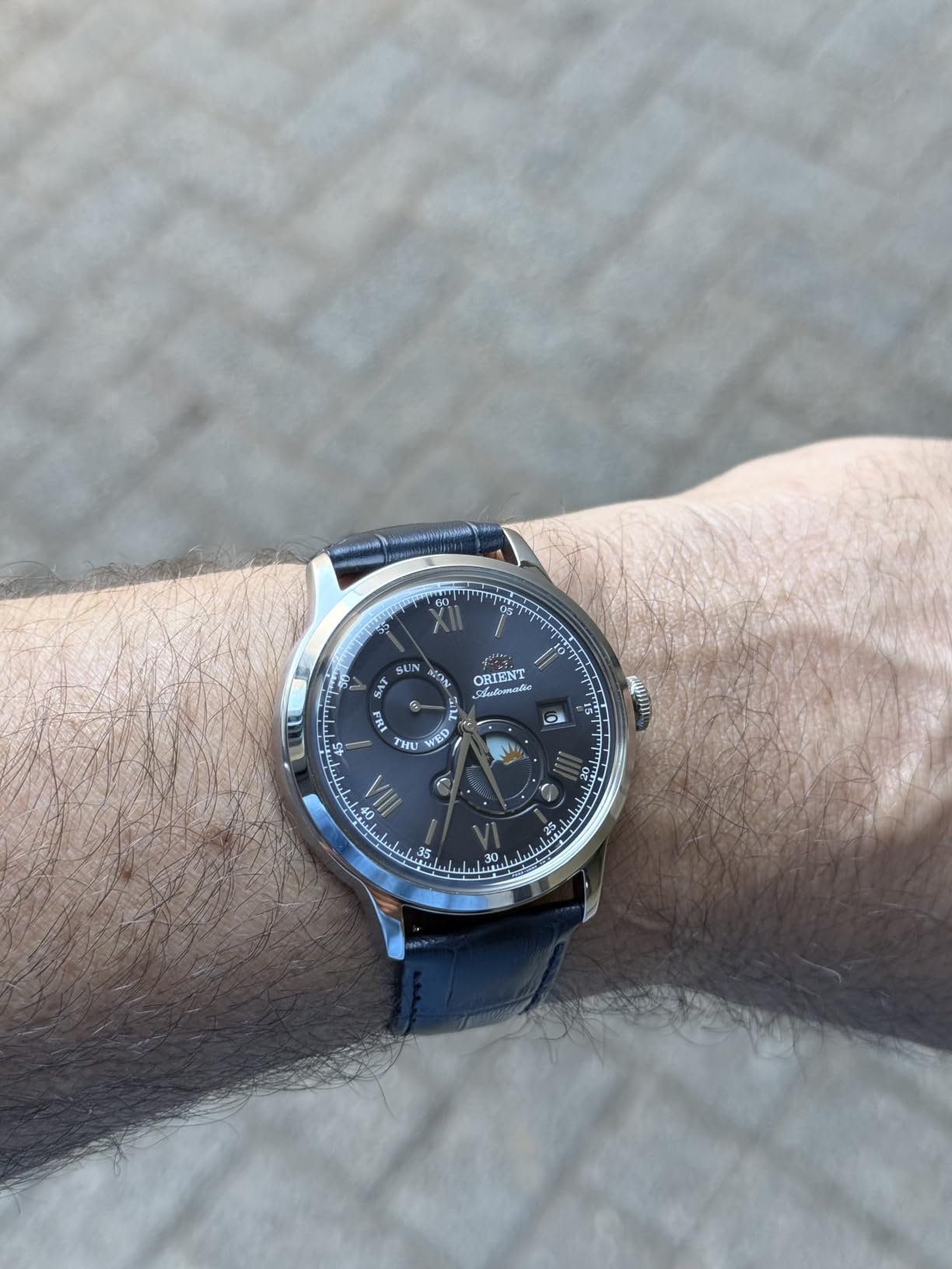 Orient Bambino Version 9 Stainless Steel Automatic Dress Watch with Weekly Calendar customer photo 1