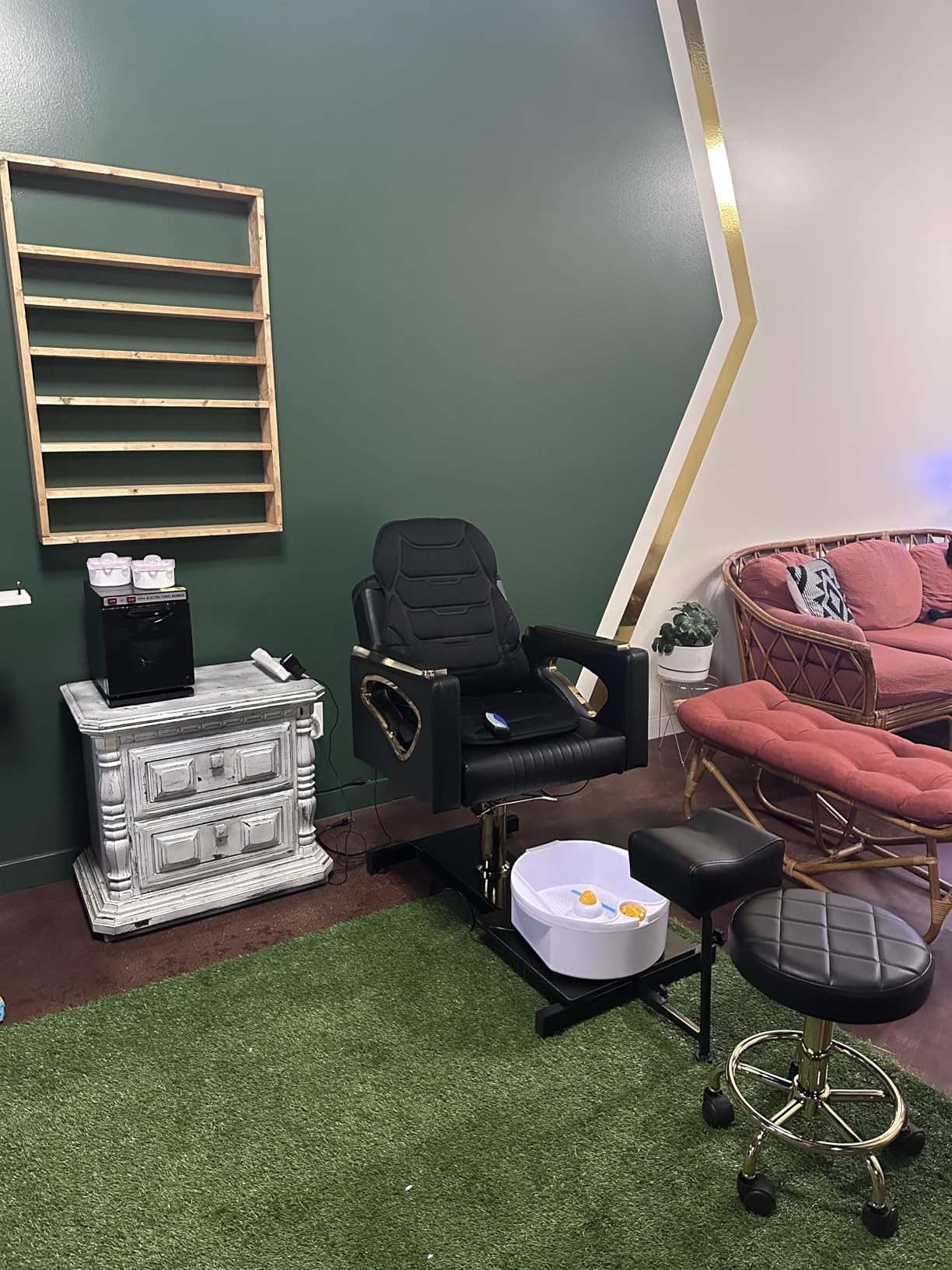 Reclining Spa Pedicure Chair, Pedicure Station No Plumbing for Nail Tech customer photo 2