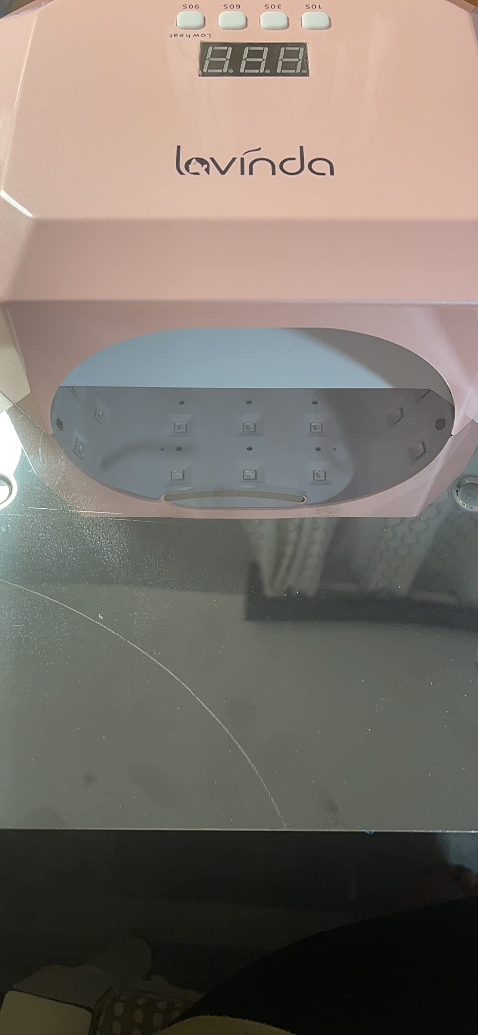 Lavinda Cordless LED Nail Lamp, 48W Portable UV Light for Gel Nails, White customer photo 2