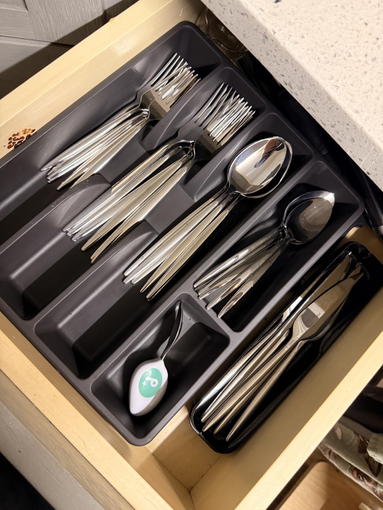 18/10 Silverware Set for 12, 60 Piece Gold Stainless Steel Flatware Cutlery customer photo 2