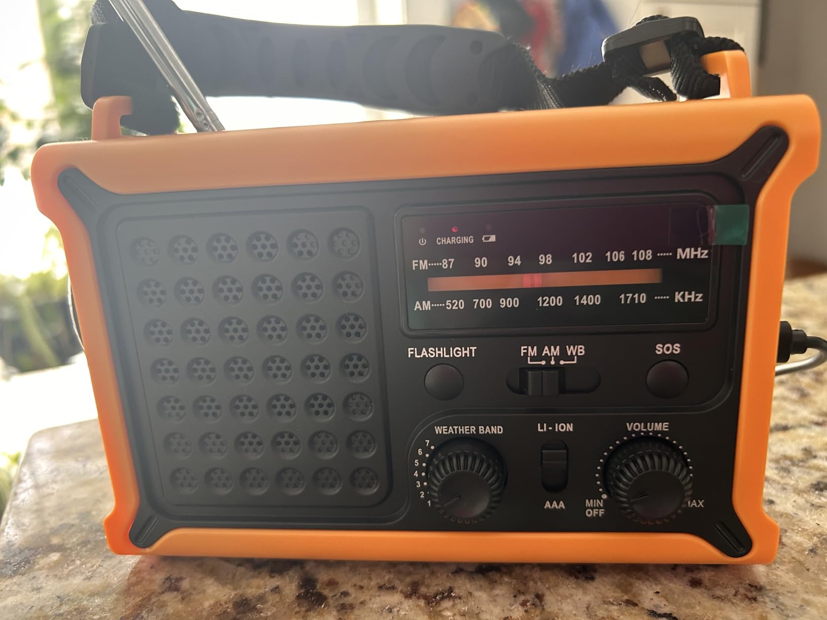 Solar Radio Emergency Hand Crank 12000mAh with Clear Signal customer photo 2