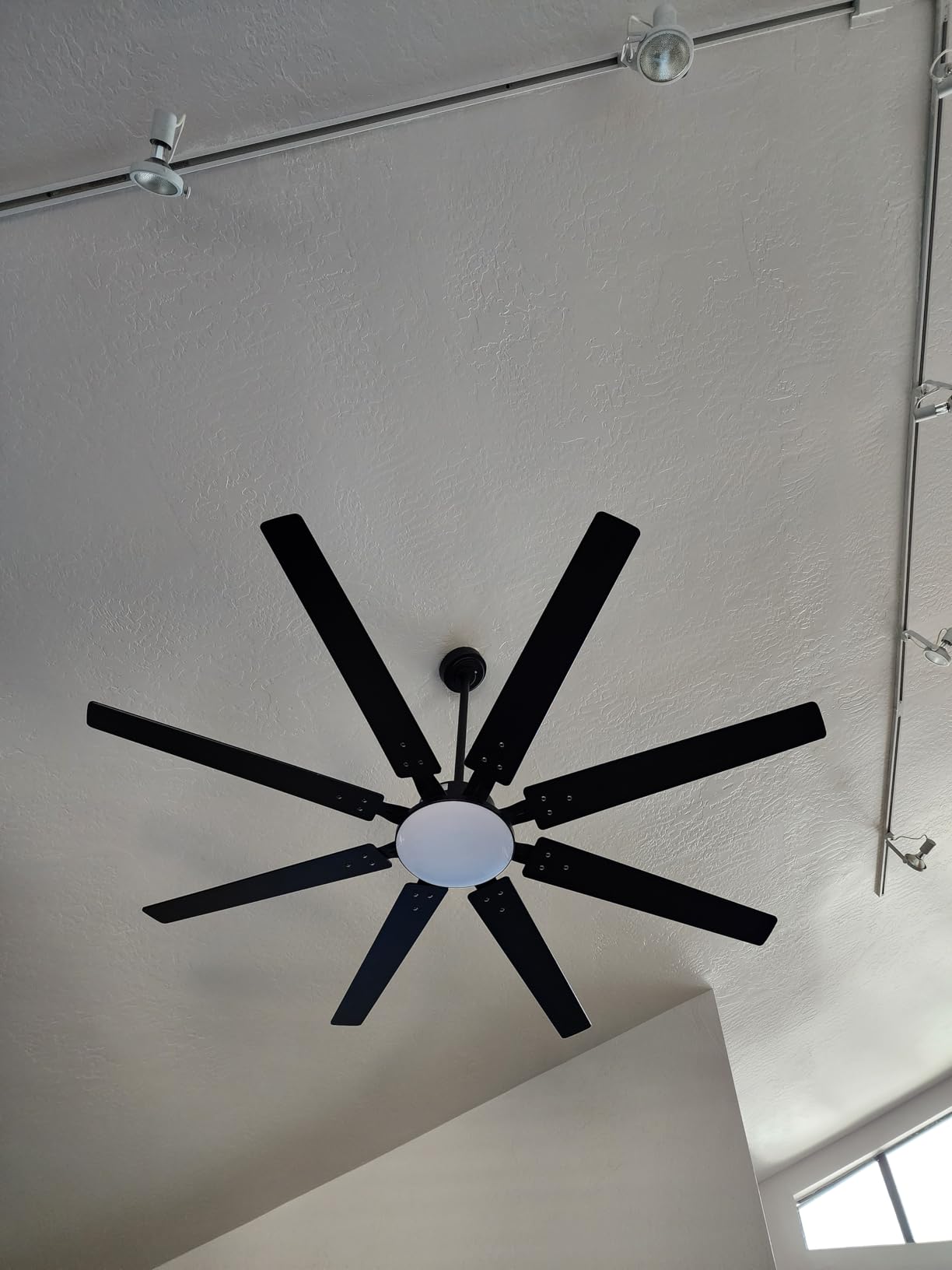 Amico 72 Inch Ceiling Fans with Lights and Remote, Black Large Ceiling Fan customer photo 1