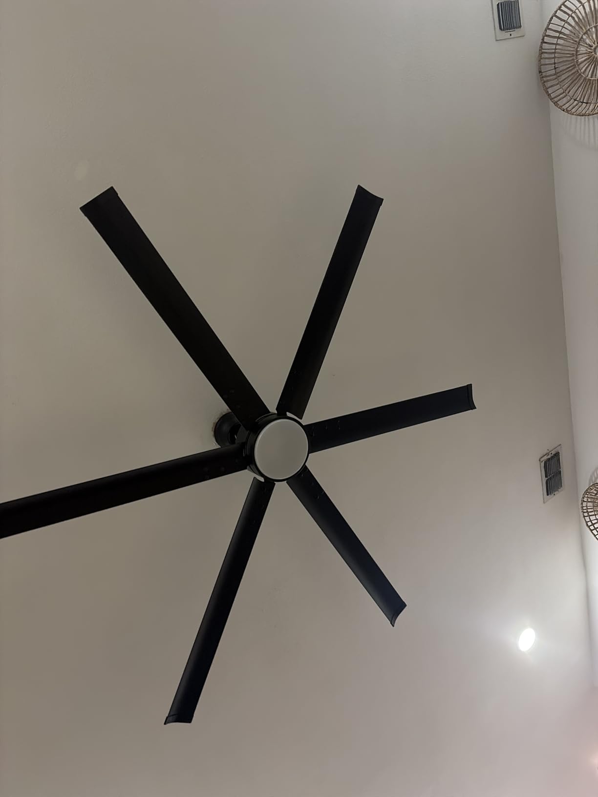 Amico 72 Inch Ceiling Fans with Lights and Remote, Black Large Ceiling Fan customer photo 2