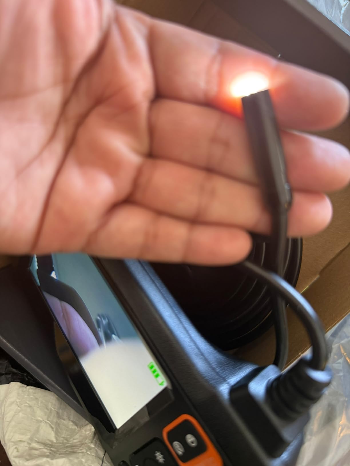 Endoscope Camera with Light, 1920P HD Borescope Tools, Dual Lens(32.8FT) customer photo 2