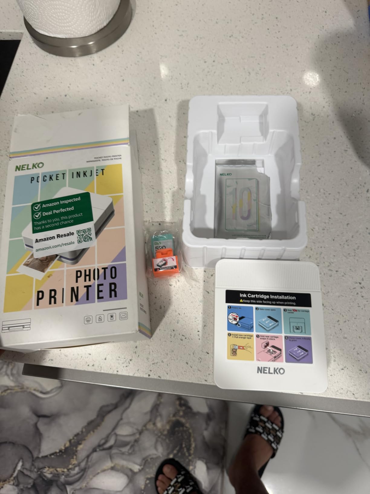 Nelko PP01 Photo Printer, 2x3 Portable Photo Printer, Mini Printer, White customer photo 1