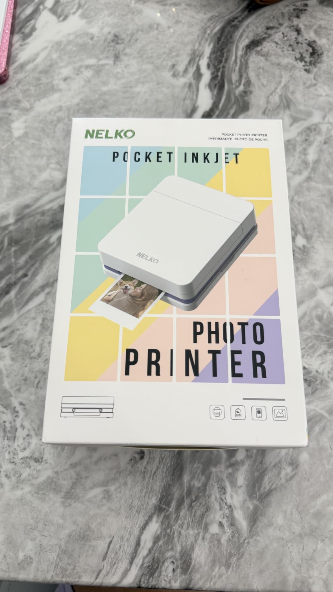 Nelko PP01 Photo Printer, 2x3 Portable Photo Printer, Mini Printer, White customer photo 2