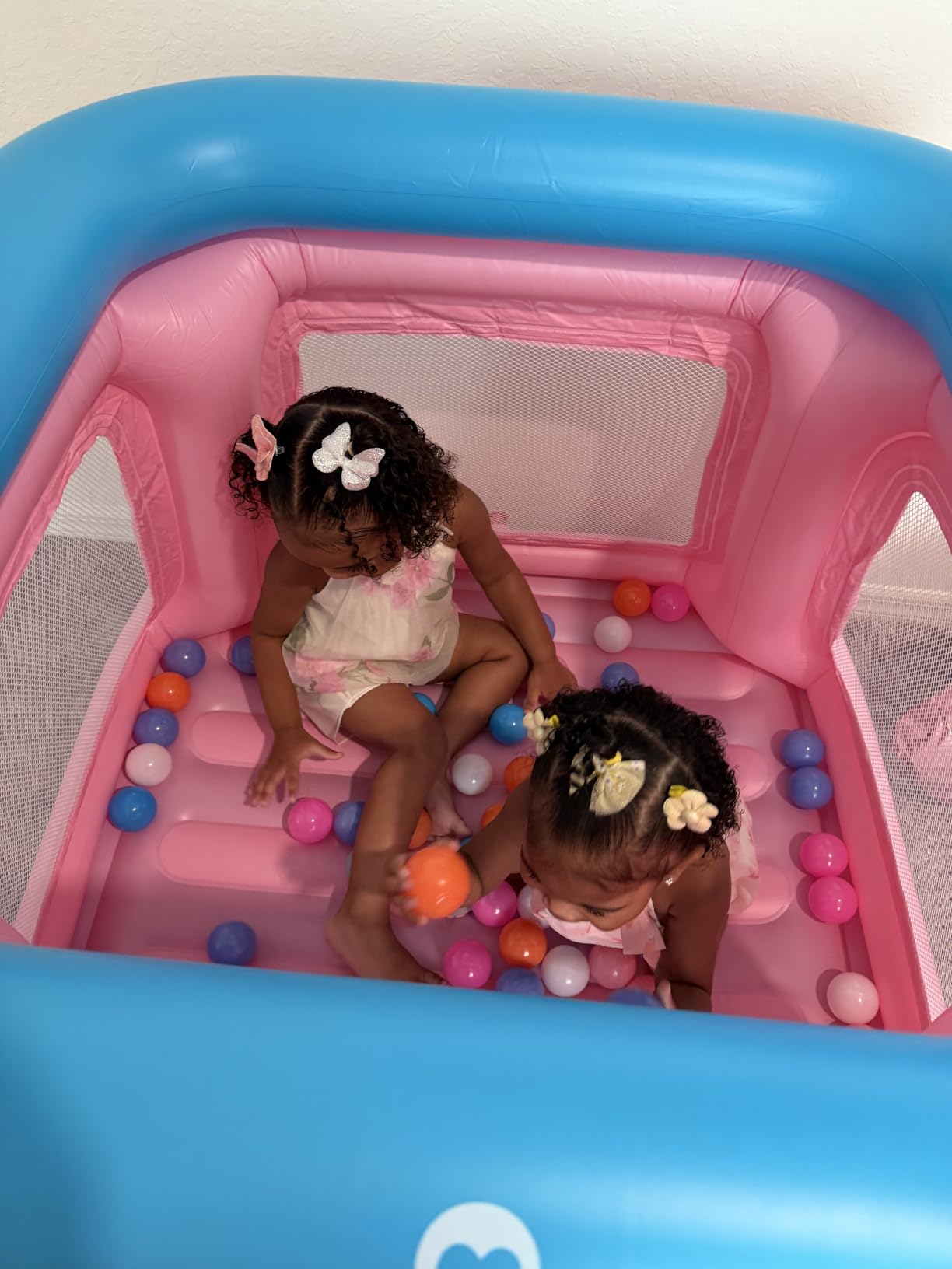 QPAU 3-in-1 Inflatable Bounce House with Pump for Toddlers 1-3 customer photo 1