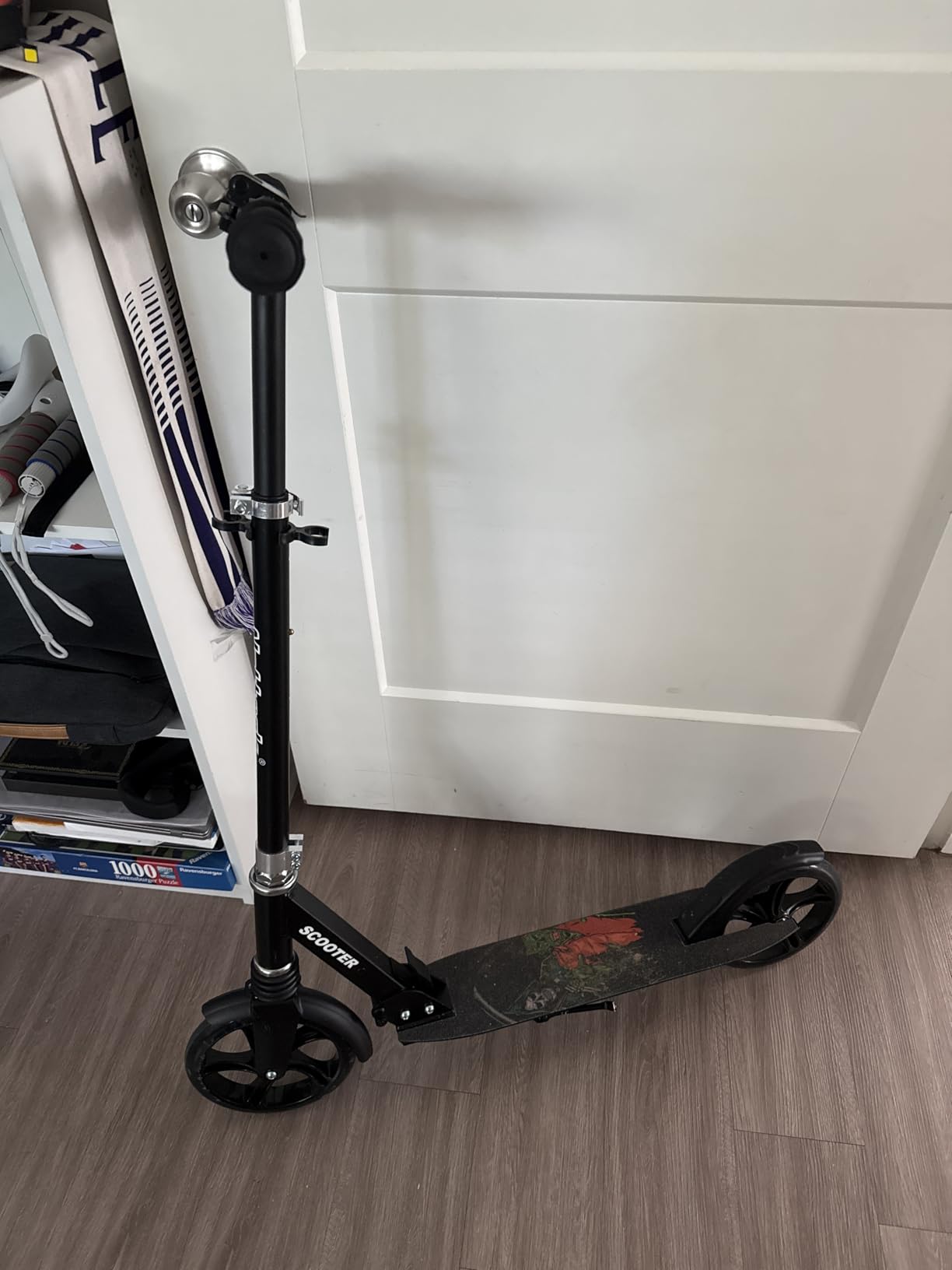 Nattork Kick Scooter for Kids 6+ Years Teens Adults - 220LB Weight Capacity, Front Shock Absorber and Adjustable Handlebar - Smooth Ride with 8