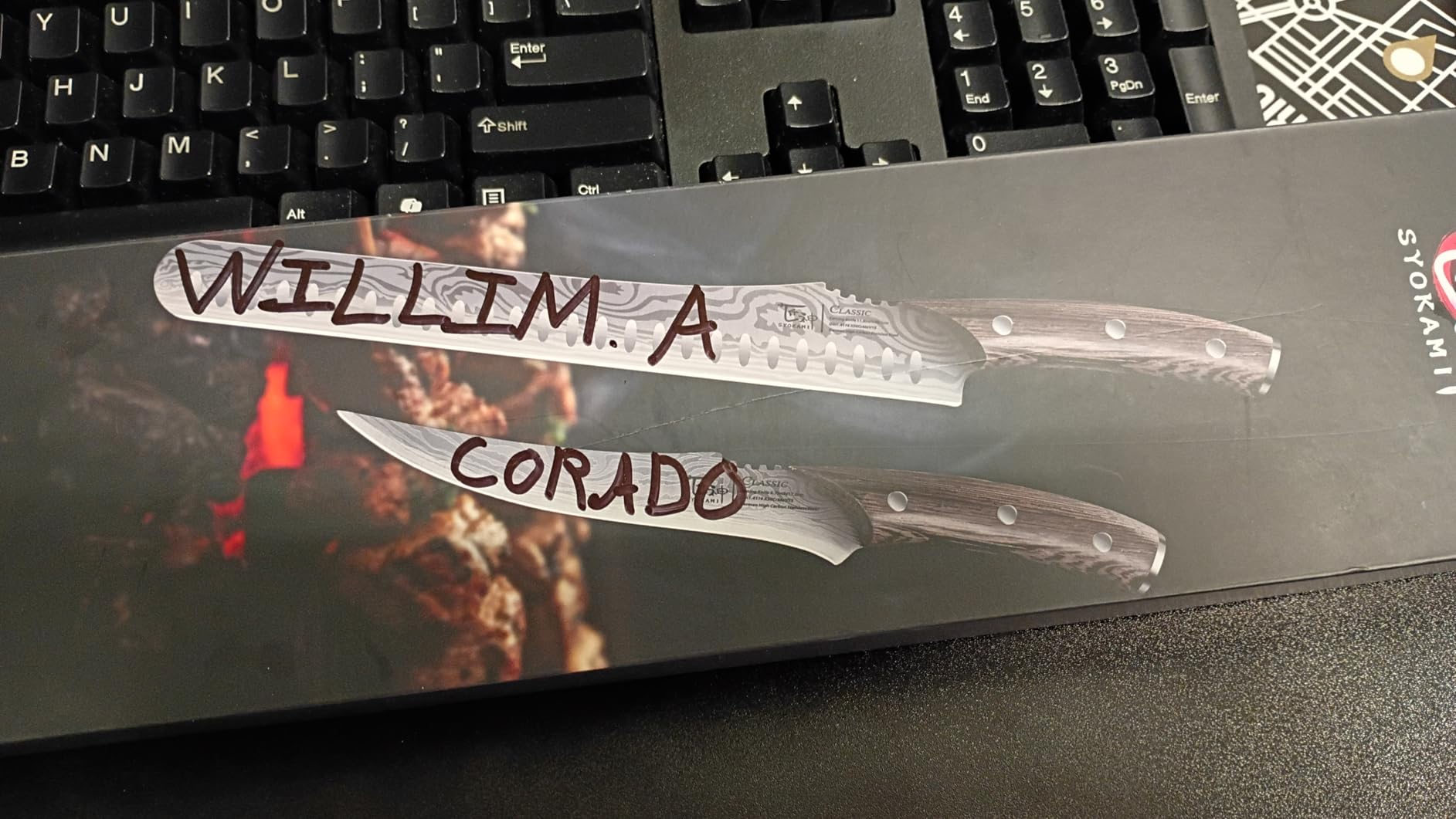 SYOKAMI Brisket Slicing Knife Set, Carving & Boning Knife for Meat & Turkey customer photo 2