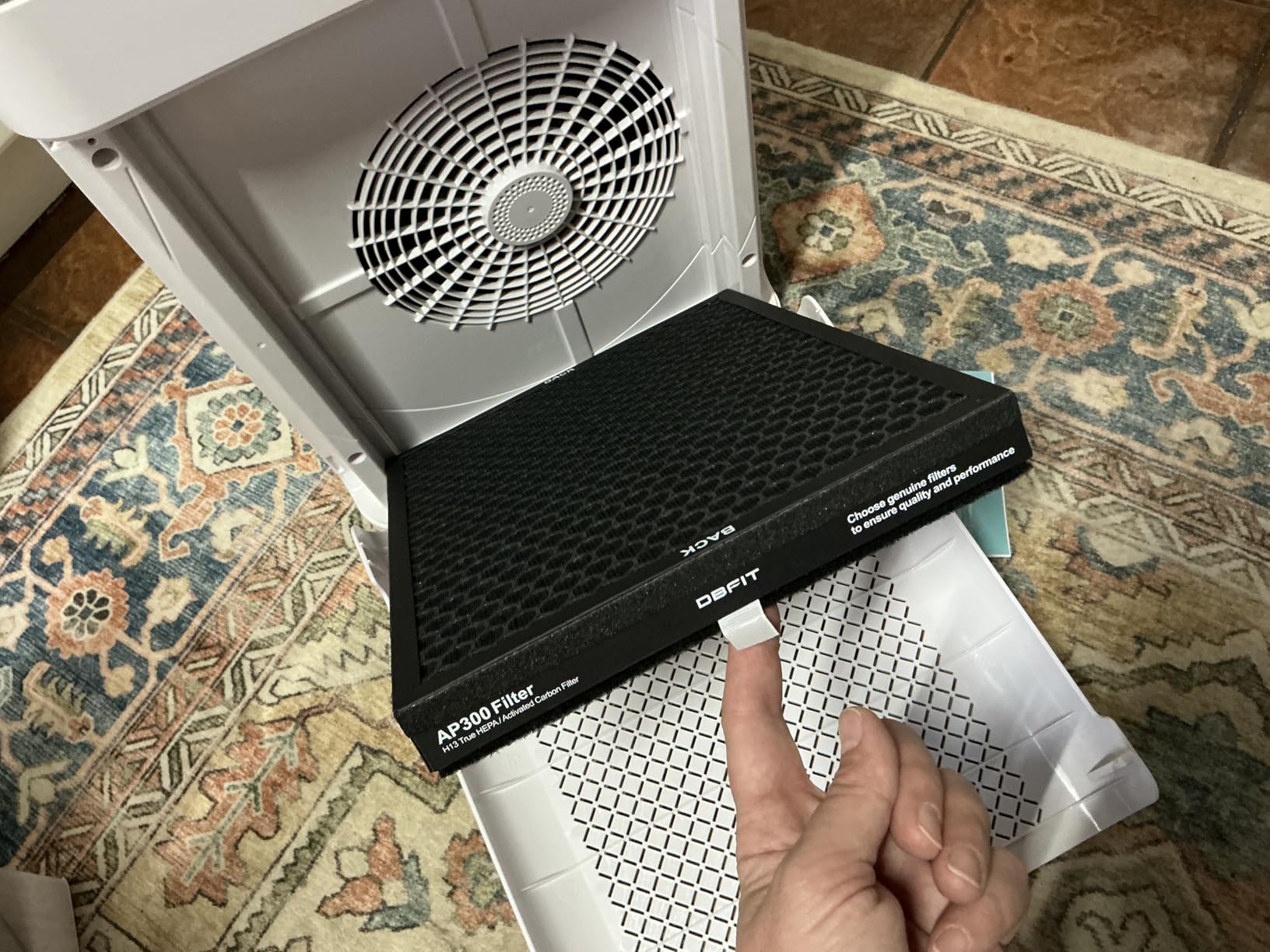 Air Purifiers for Home Large Room up to 3000sq.ft, DBFIT HEPA Double-Sided Air Purifier with Washable Filter, PM 2.5 Display Air Quality Sensor, Air Cleaner for Bedroom, Dorm Room, Pets, Office, AP300 customer photo 1