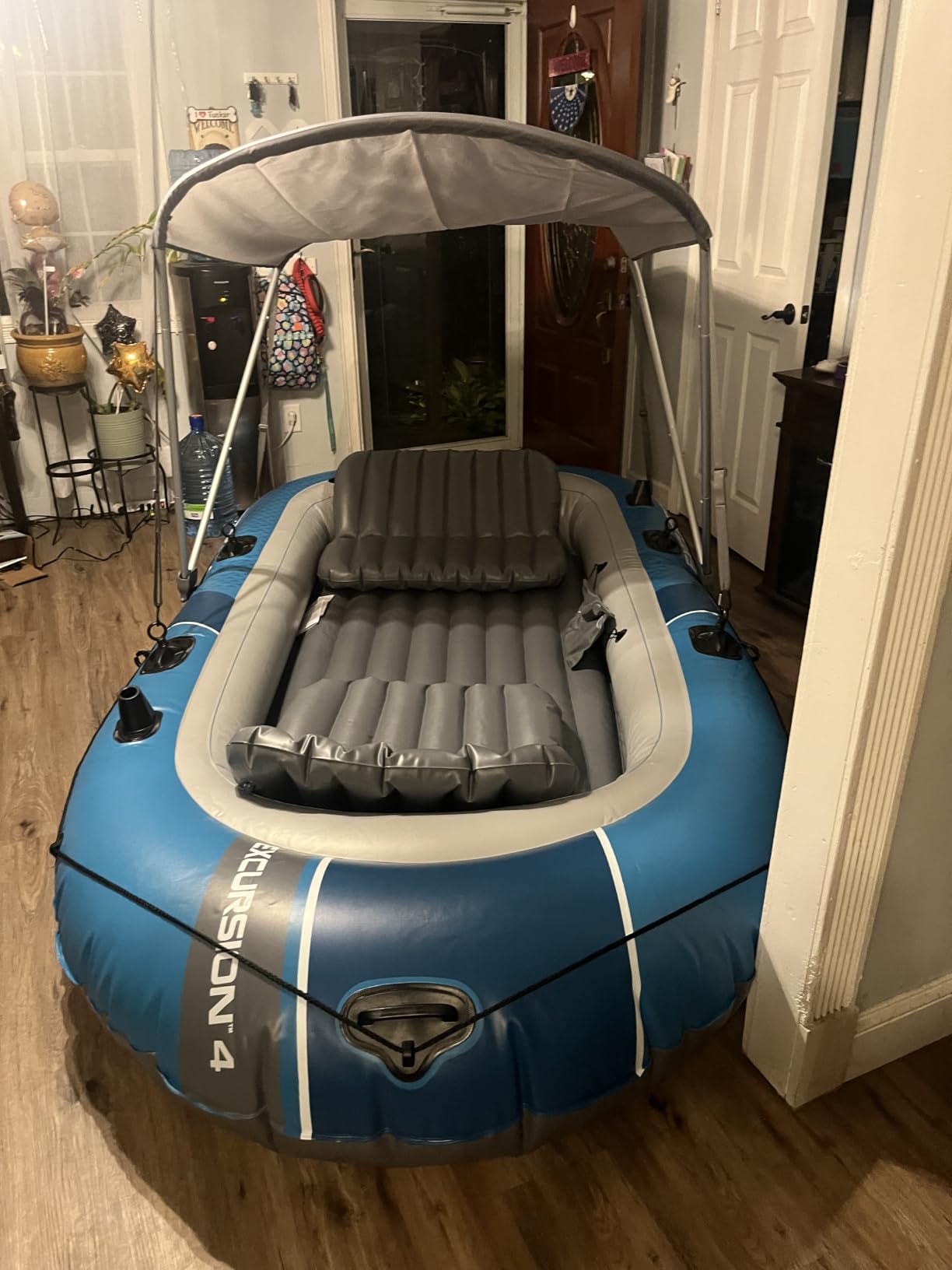 INTEX Excursion 4-Person Inflatable Fishing Boat River Raft Set with Oars customer photo 1