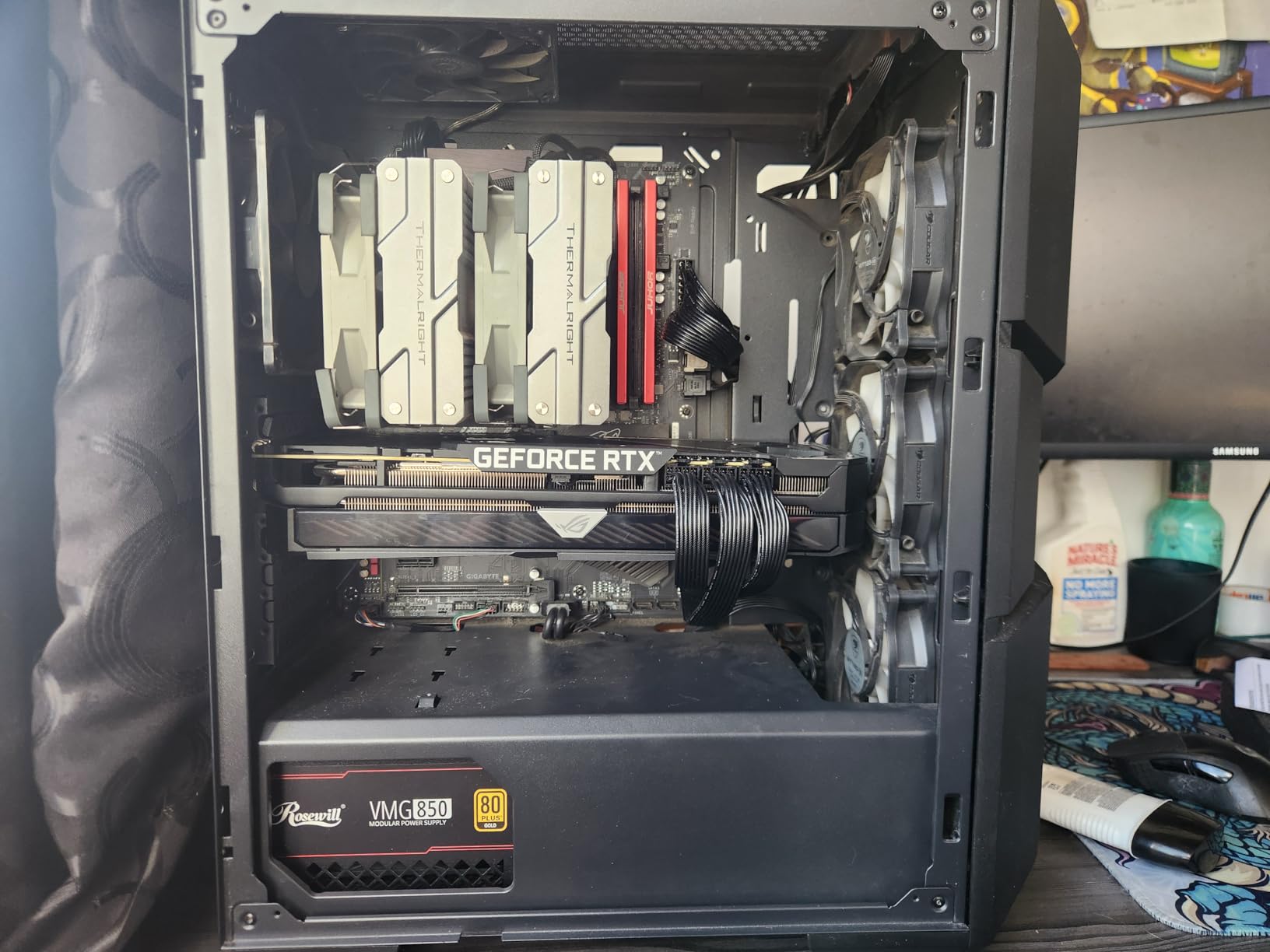 Rosewill VMG 850W 80+ Gold, ATX 3.0 & 3.1 Compatible, Full Modular Low-Noise Power Supply, PCIe 5.1 12V-2x6 Connector, 100% Japanese Electrolytic Capacitor, 120mm FDB Silent Fan - 5 Year Warranty customer photo 1
