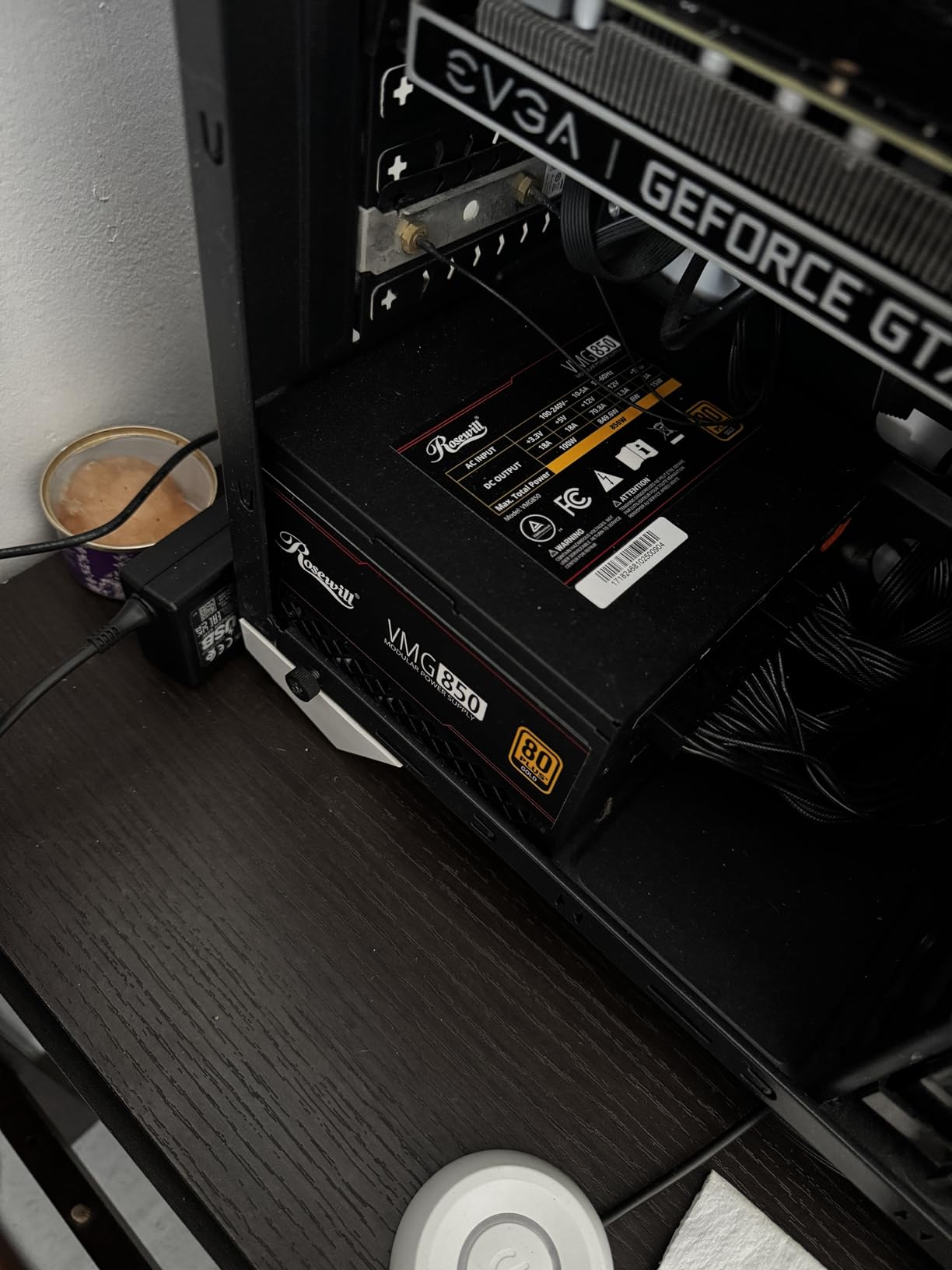 Rosewill VMG 850W 80+ Gold, ATX 3.0 & 3.1 Compatible, Full Modular Low-Noise Power Supply, PCIe 5.1 12V-2x6 Connector, 100% Japanese Electrolytic Capacitor, 120mm FDB Silent Fan - 5 Year Warranty customer photo 2