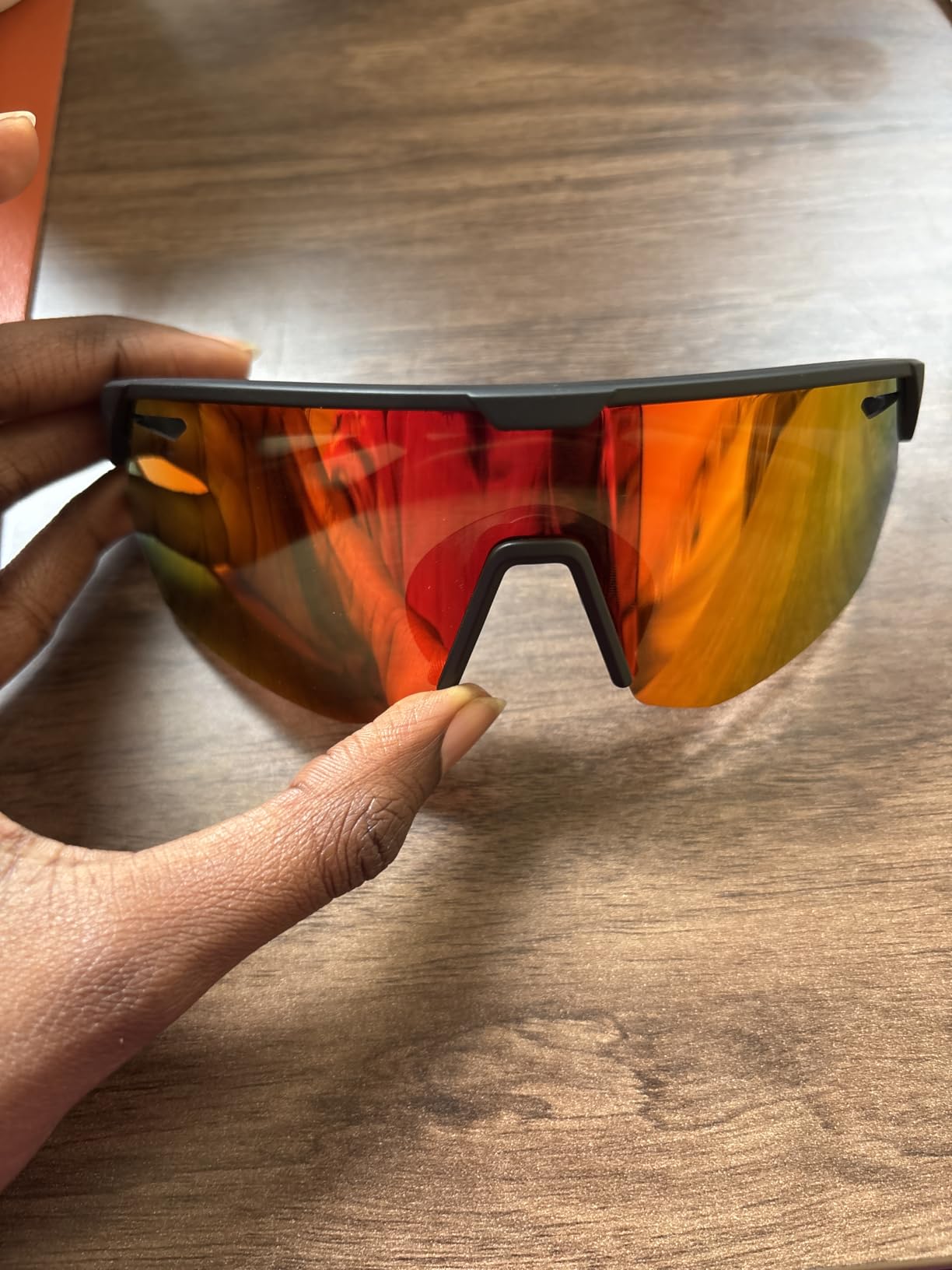 Lamicall 24g Polarized Sports Sunglasses for Men Women - UV400 Protection Sun Glasses for Baseball Running Cycling Fishing customer photo 1