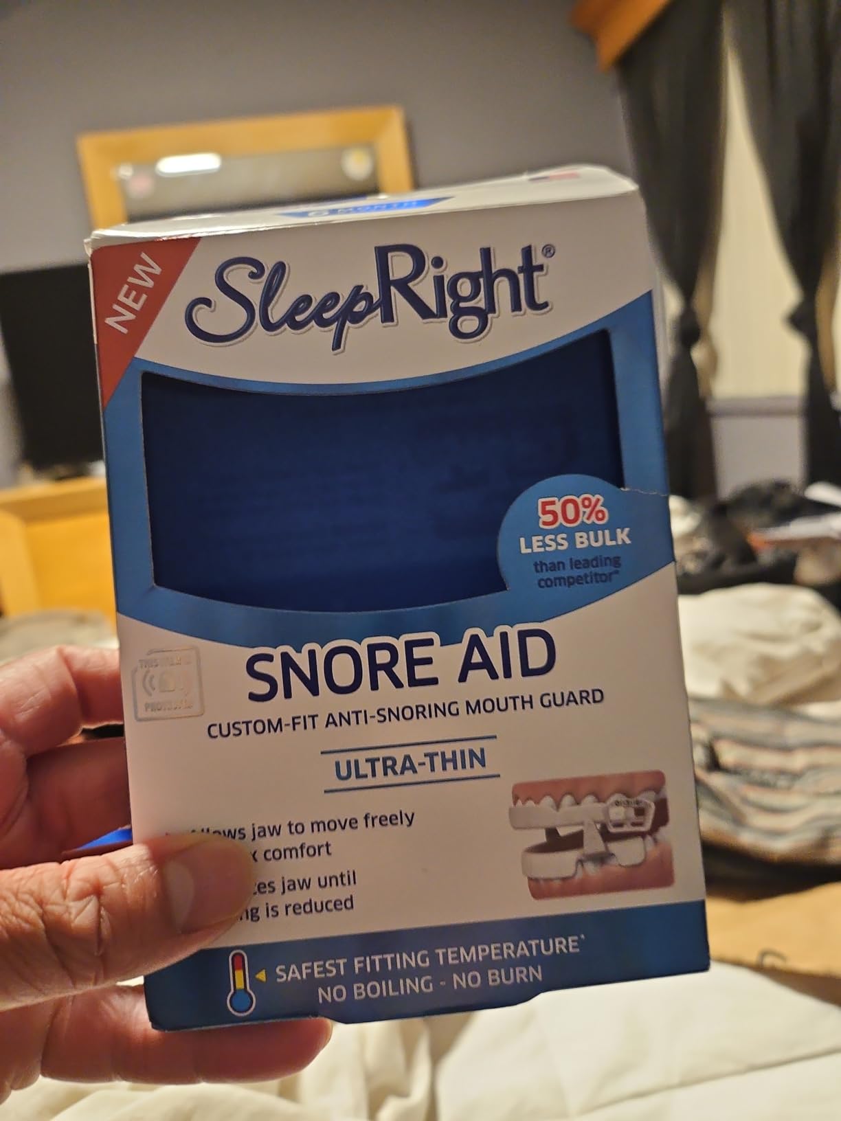 SleepRight Snore Aid – FDA Cleared for Snoring – Anti-Snoring Device – Adjustable Snore Stopper for Men and Women – Comfortable Snoring Solution – Effective Snore Reducing Aid That Works customer photo 2
