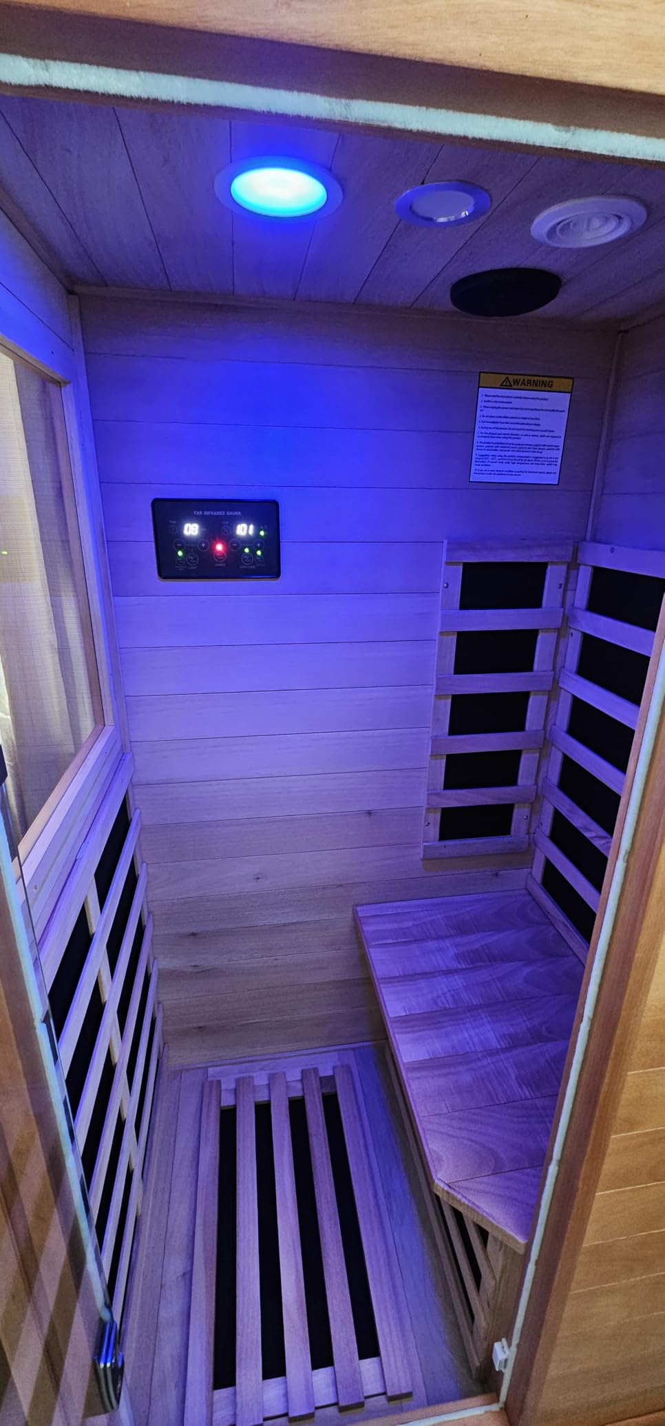 OUTEXER Traditional Steam Sauna 240V 3KW Home Spa Room for 2-3 Person customer photo 2