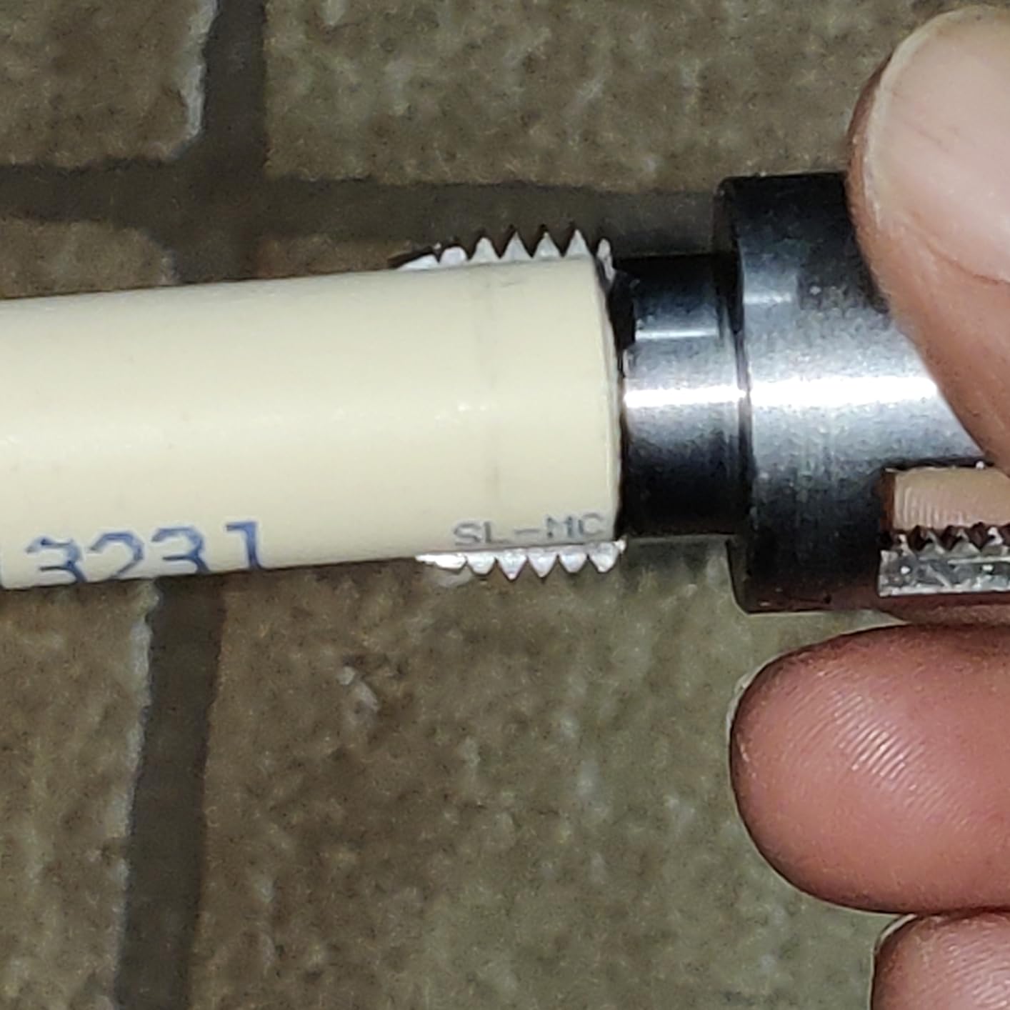 3Pcs PVC Pipe Threader Kit, 1/2, 3/4 and 1 Inch Pipe Thread Cutting Tool customer photo 1