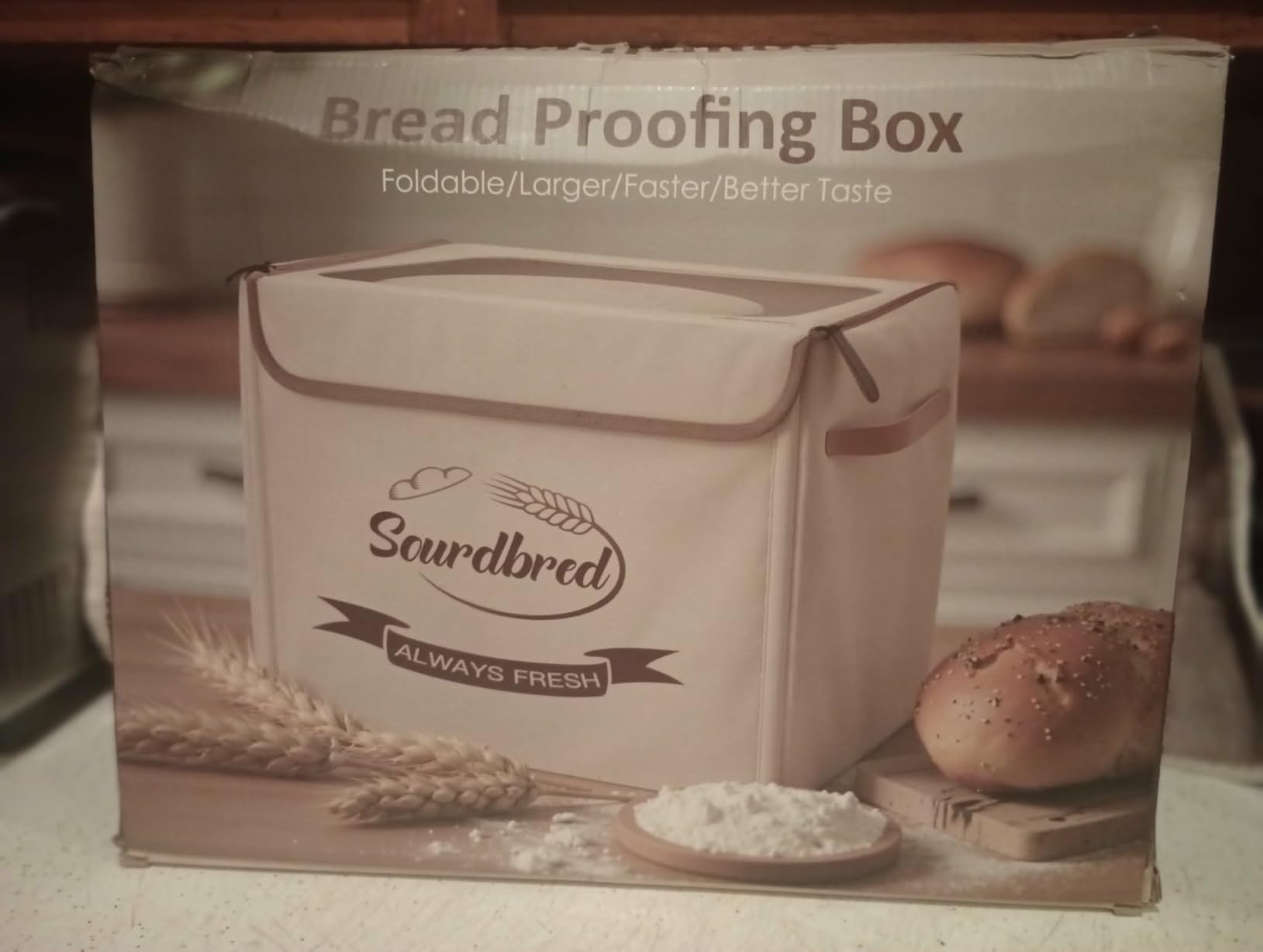 Extra Large Folding Bread Proofing Box, Dough Proofer 68-104°F Temp Control 1-48H Timer, Sourdough Starter Warmer with Metal Rack, Foldable Proofing Basket for Baking Pizza Yogurt Soften Butter Choc customer photo 2