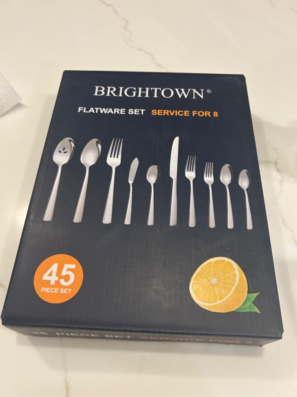 20-Piece Flatware Sets, Silverware Set for 4, Durable Stainless Steel Tableware in Ergonomic Design Size and Weight, Kitchen Utensils Set with Steak Knives, Rust-proof, Dishwasher Safe customer photo 2