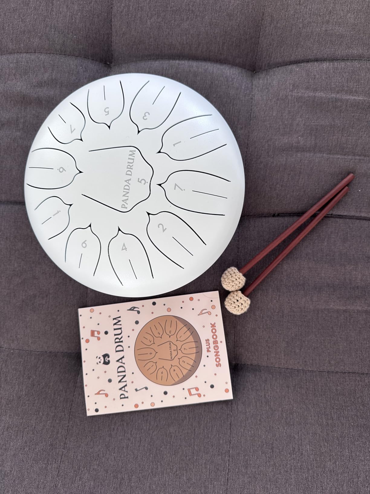 Panda Drum Plus (Black) | Steel Tongue Drum for Inside & Outside | 11 Inch customer photo 2