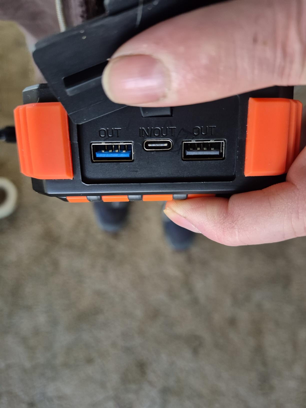 BLAVOR Solar Power Bank with Hand Crank and Built-in 4 Cables 20000mAh customer photo 1
