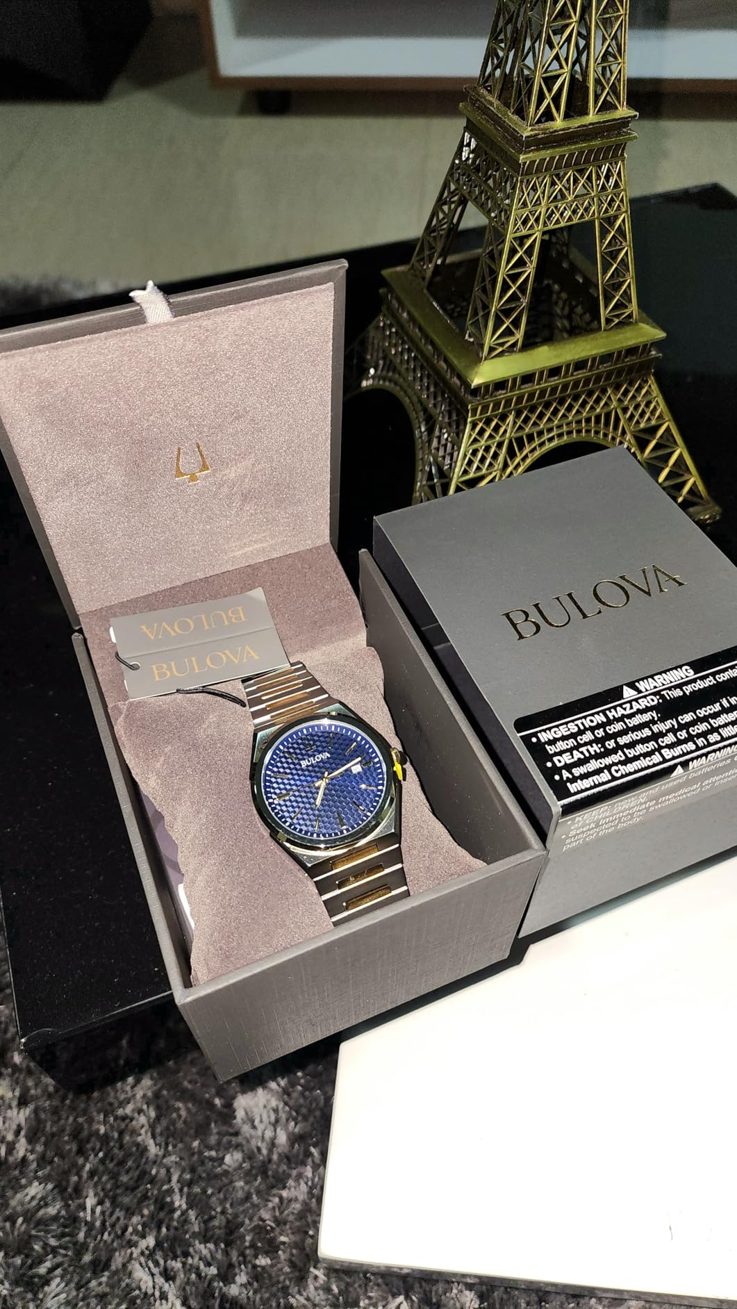 Bulova Mens Dress Classic Quartz Two Tone Stainless Steel Watch, Patterned Dial, 39mm customer photo 2
