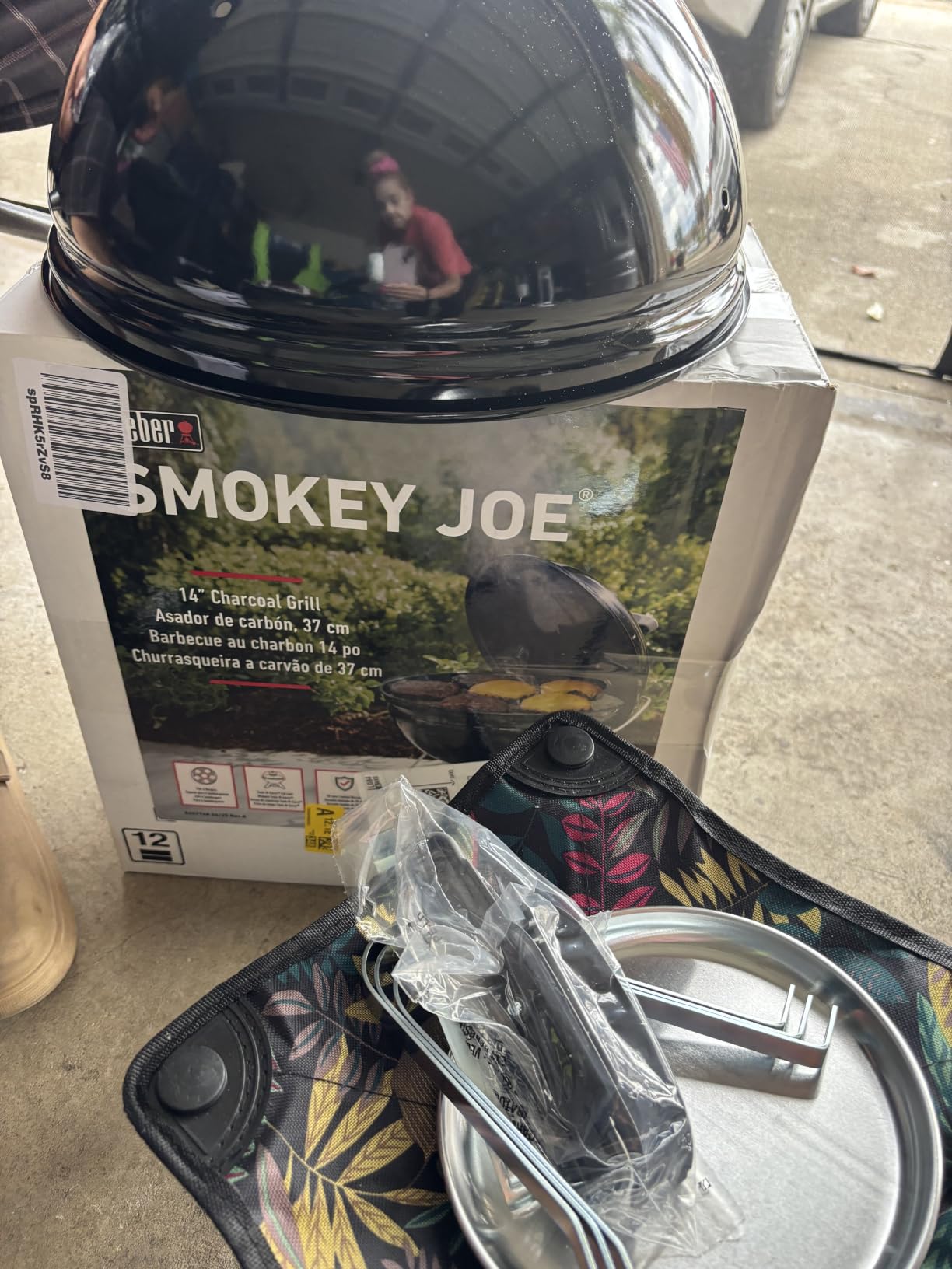 Weber® Smokey Joe 14-Inch Portable Charcoal Grill, Black customer photo 2