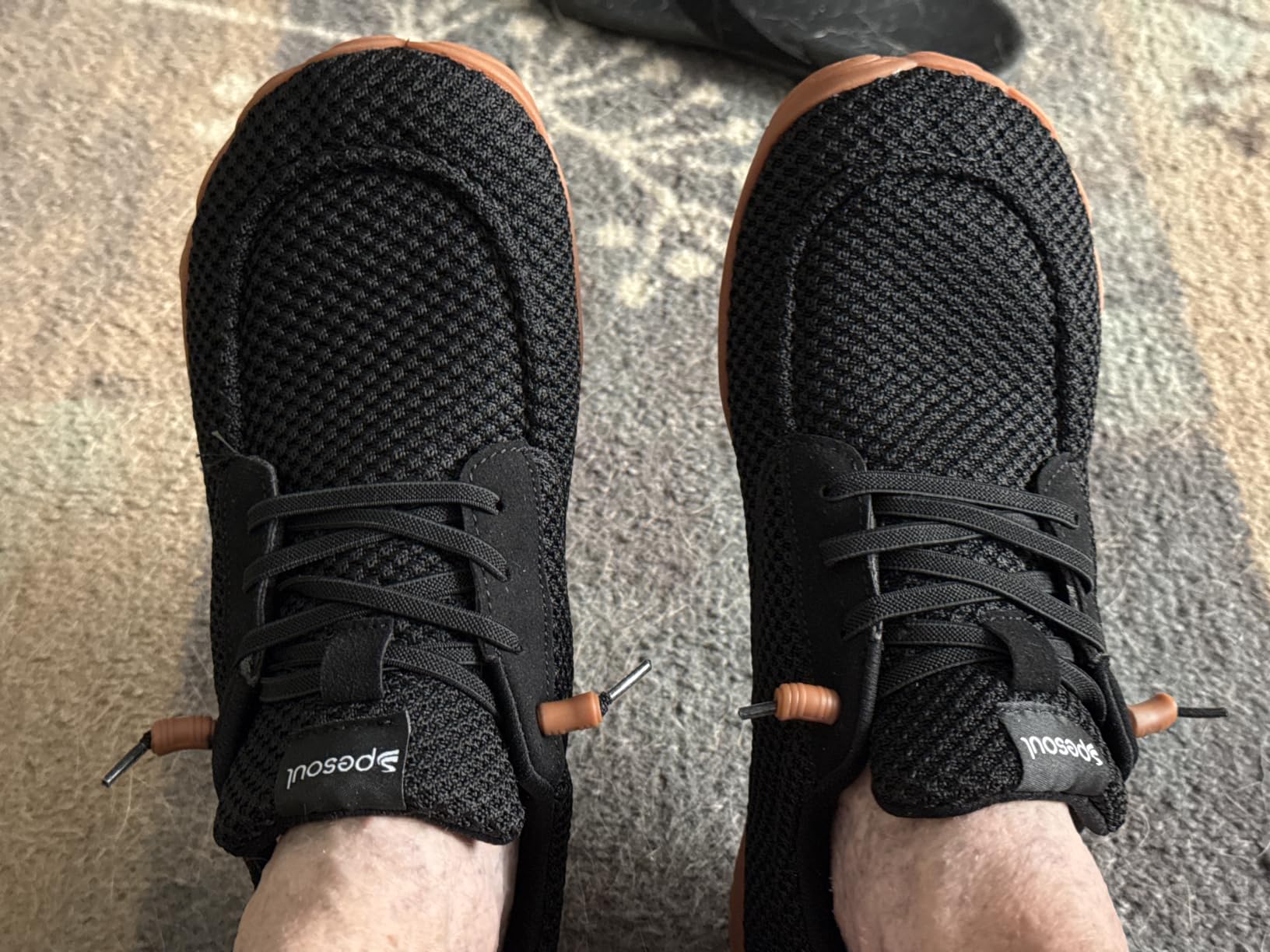 Spesoul Mens Barefoot Shoes Wide Hiking Shoes Zero Drop Minimalist Sneakers Lightweight Breathable Slip On for Water Trail Workout Grounded Walking customer photo 2