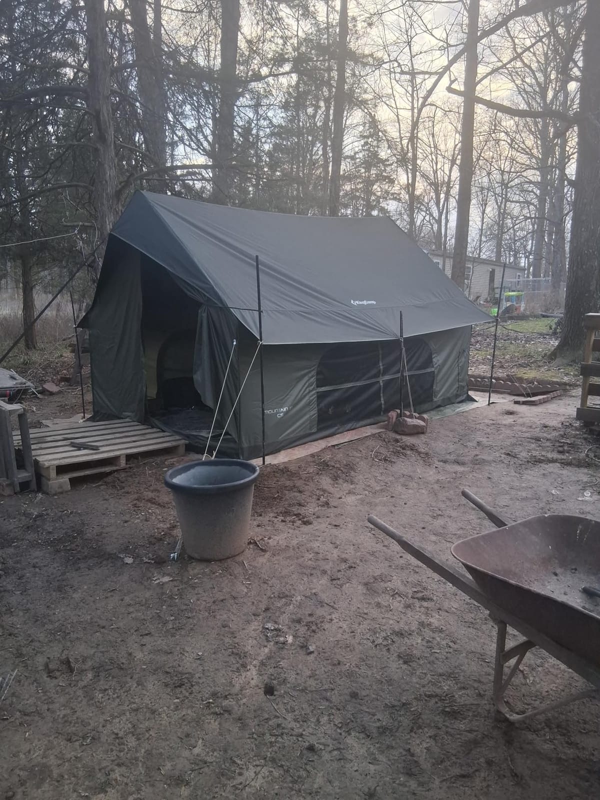 KingCamp Camping Tent with Floor 6-8 Person, Canvas Hot Tent with Stove Jack, Waterproof & Windproof Cabin Tent for Family Camping & Outdoor Parties customer photo 1