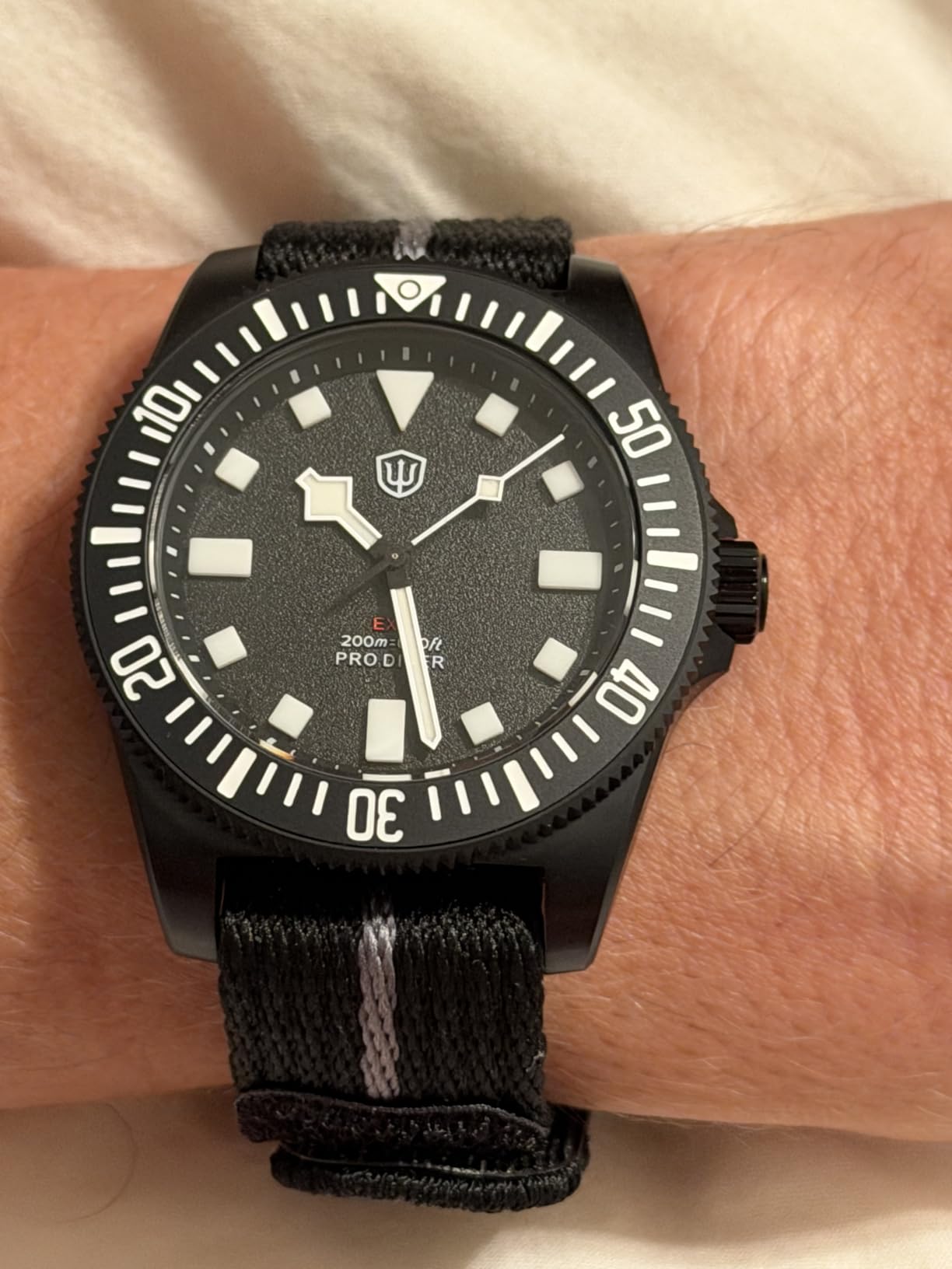 watchdives EXD 40mm Titanium Dive Watch,Japan VH31 Sweep Quartz Movement customer photo 2