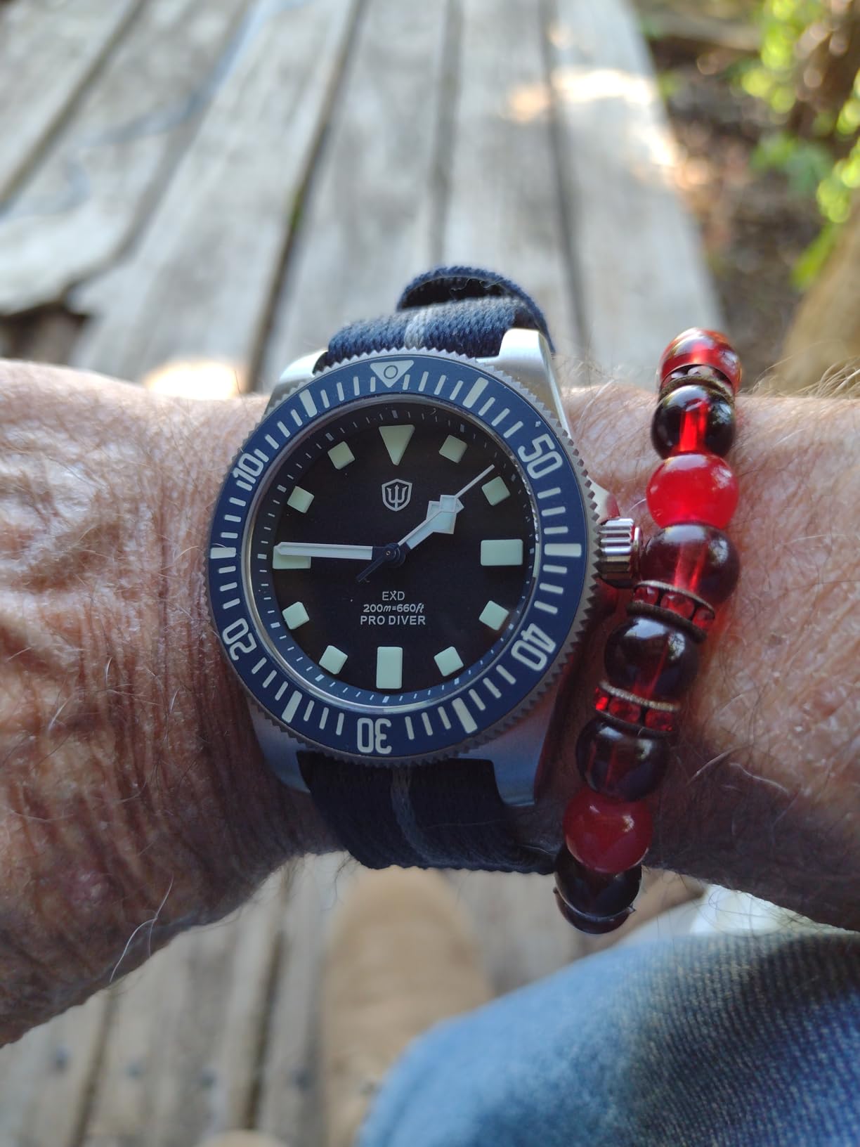 watchdives EXD 40mm Titanium Dive Watch,Japan VH31 Sweep Quartz Movement customer photo 2