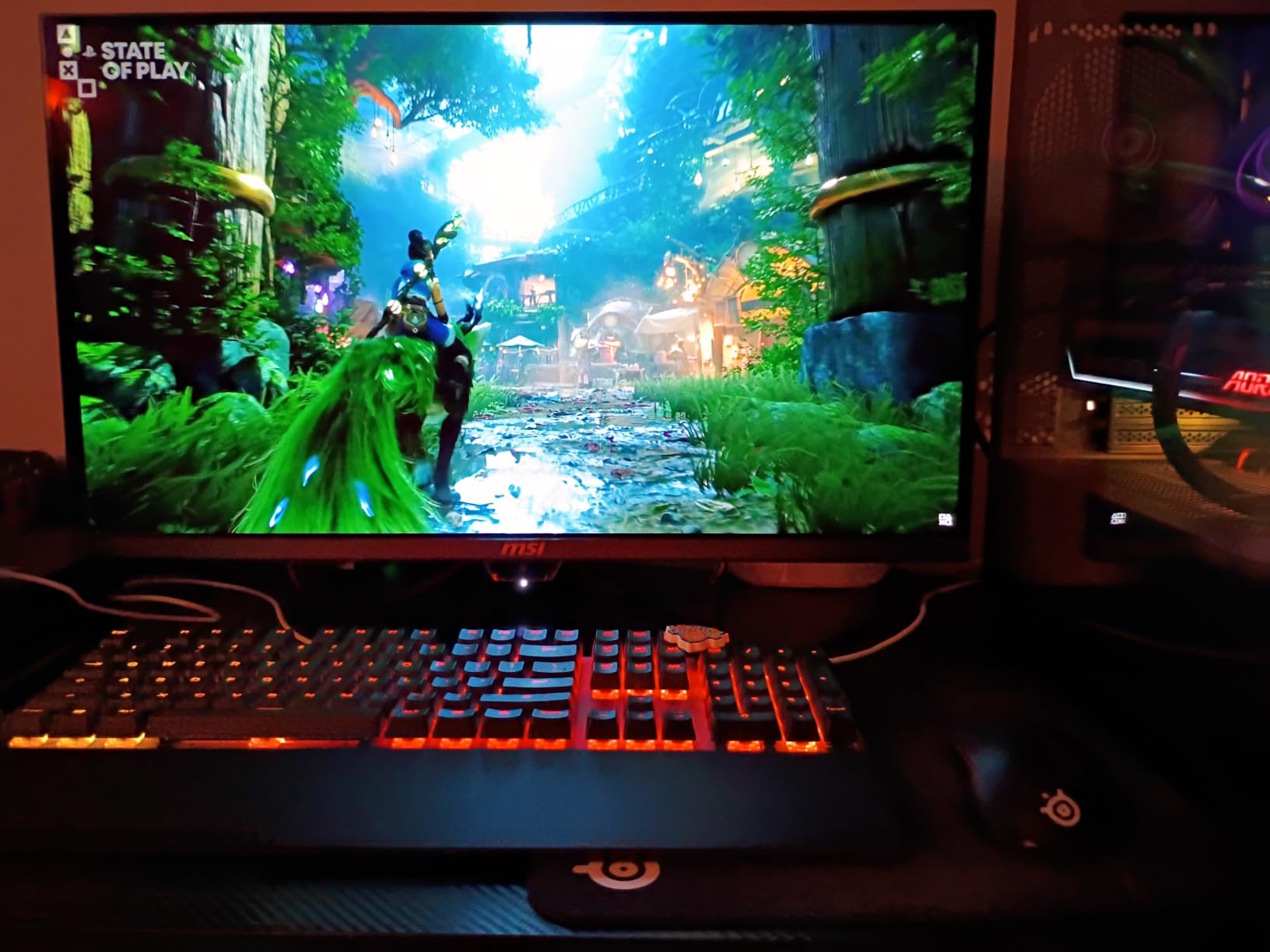 msi MPG 271QR QD-OLED X50 27-Inch WQHD QD-OLED Monitor, 2560 x 1440, 500Hz, 0.03ms, DisplayHDR True Black 500, AMD FreeSync Premium Pro, G-SYNC Compatible, AI Care Sensor, HDMI2.1, DP 2.1, 98W USB-C customer photo 2